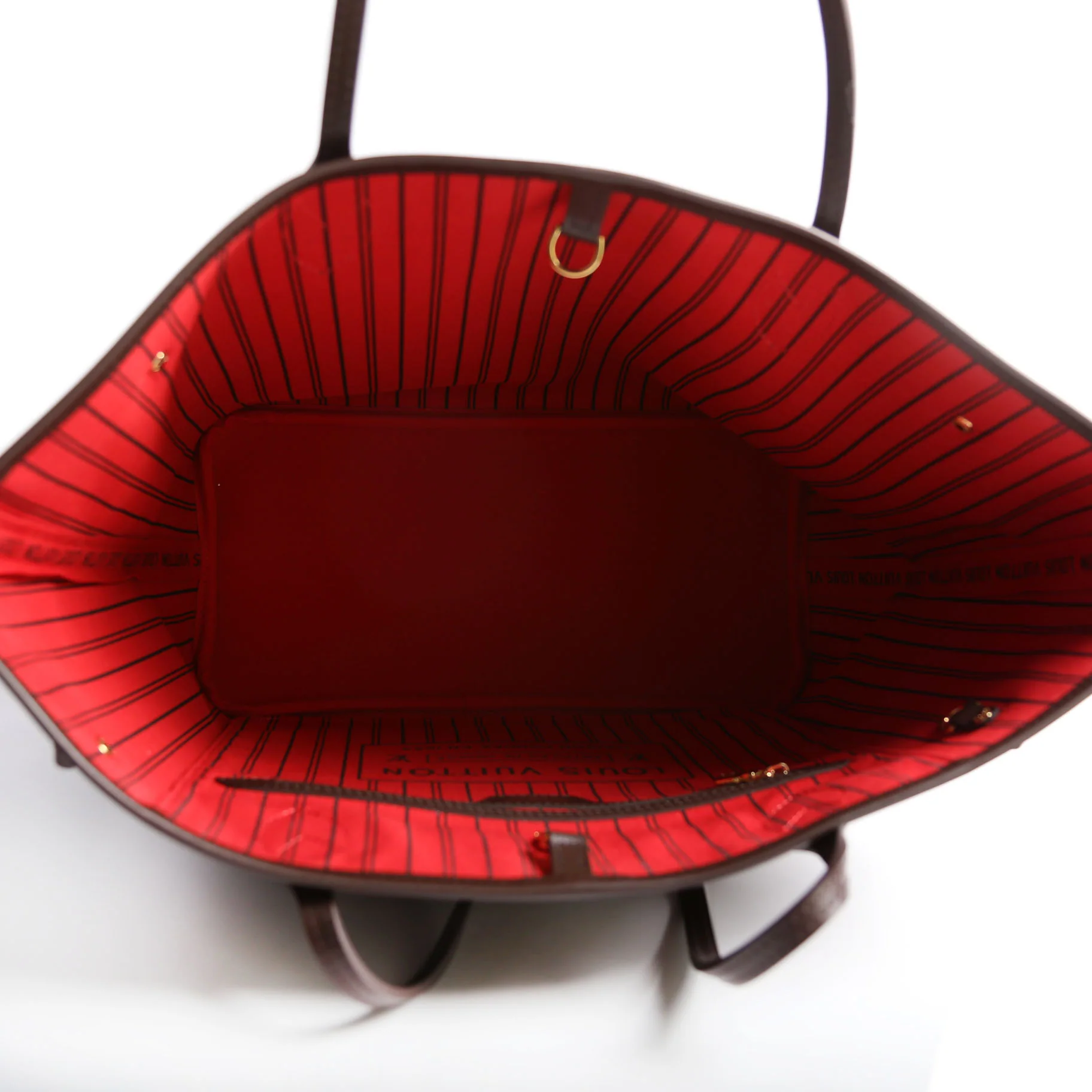 Neverfull With Wallet MM Damier Ebene Red - Image 14