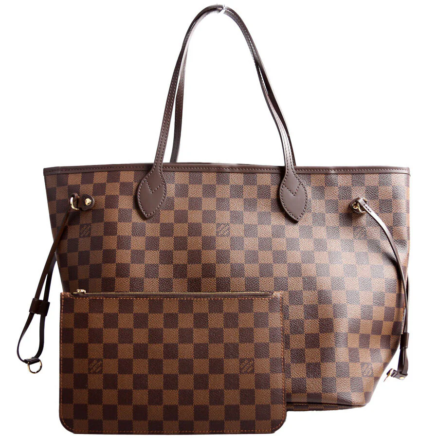 Neverfull With Wallet MM Damier Ebene Red - Image 2