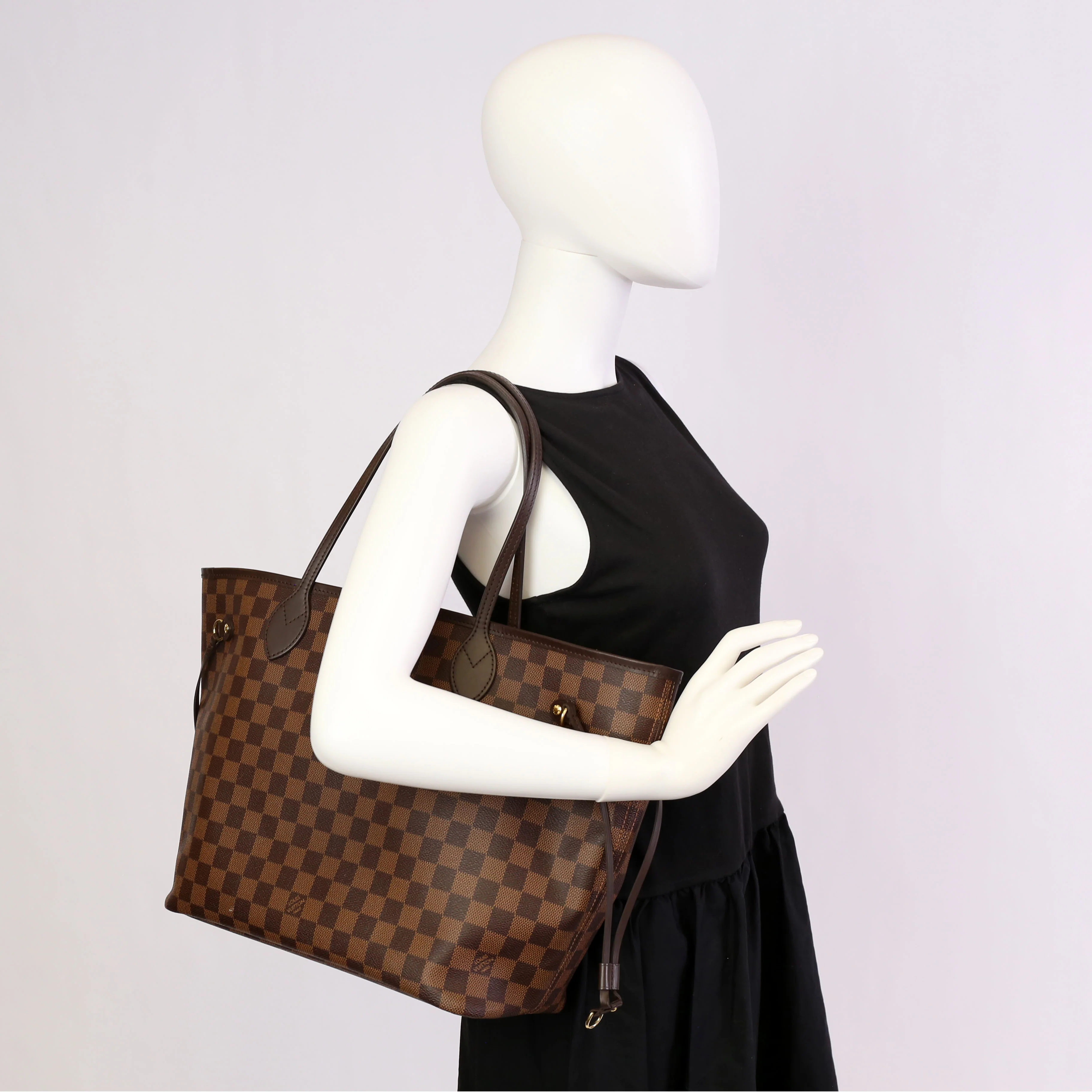 Neverfull With Wallet MM Damier Ebene Red - Image 14