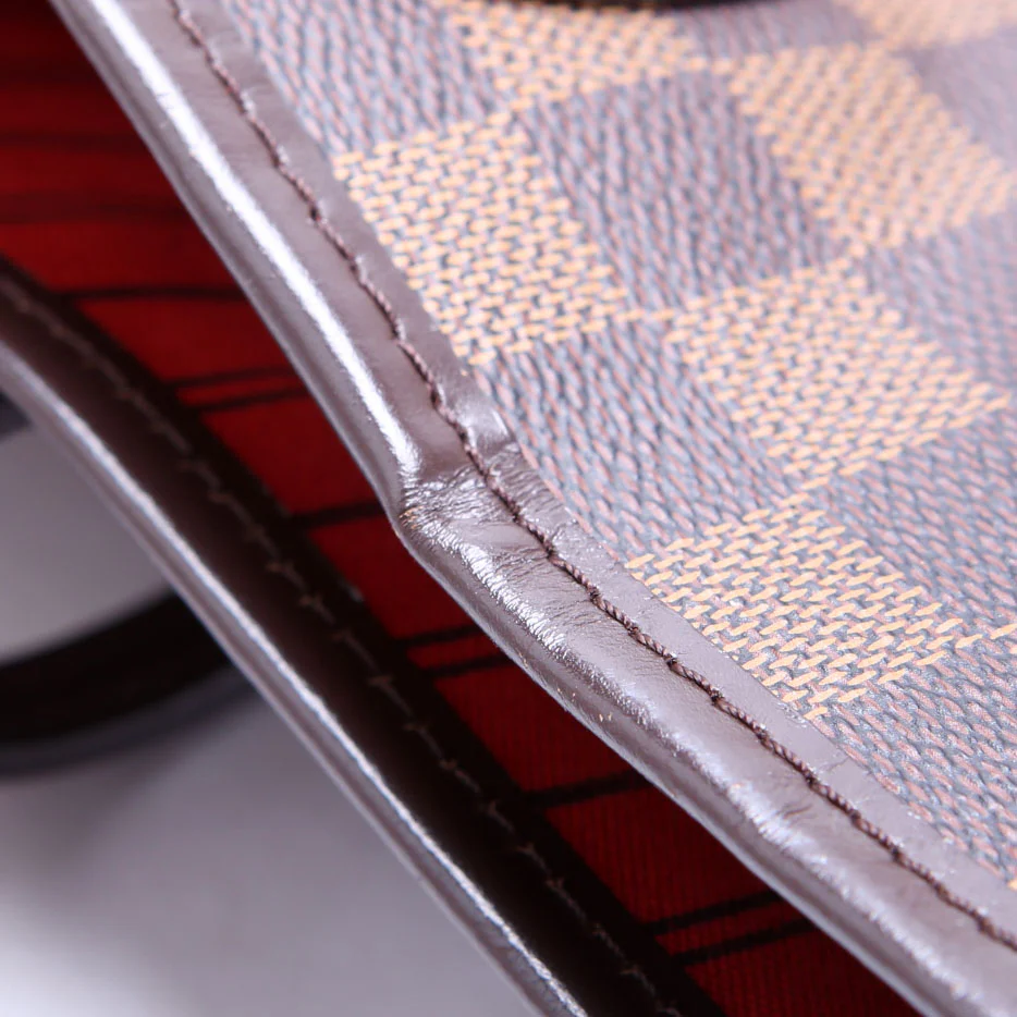Neverfull With Wallet MM Damier Ebene Red - Image 11
