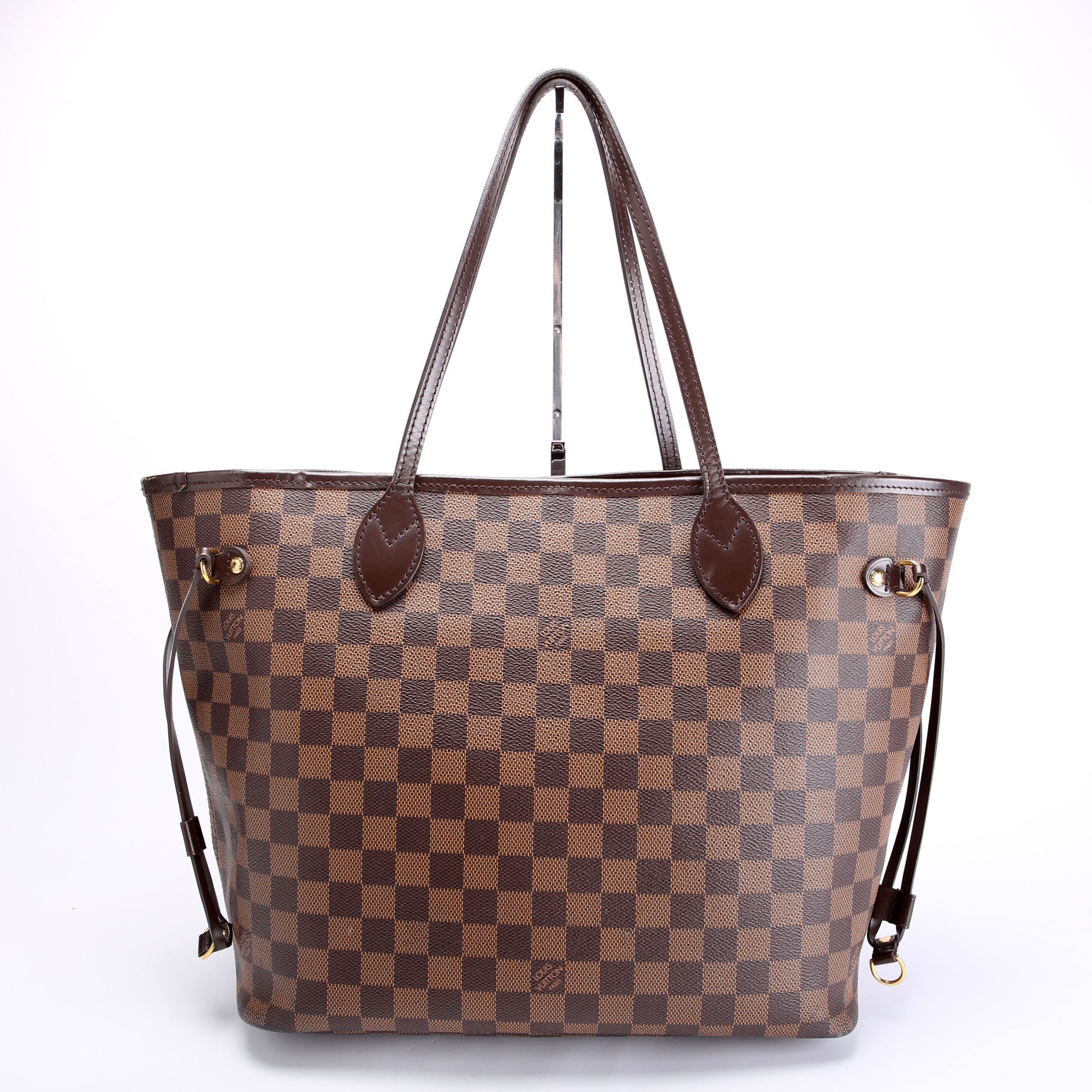 Neverfull With Wallet MM Damier Ebene Red - Image 3