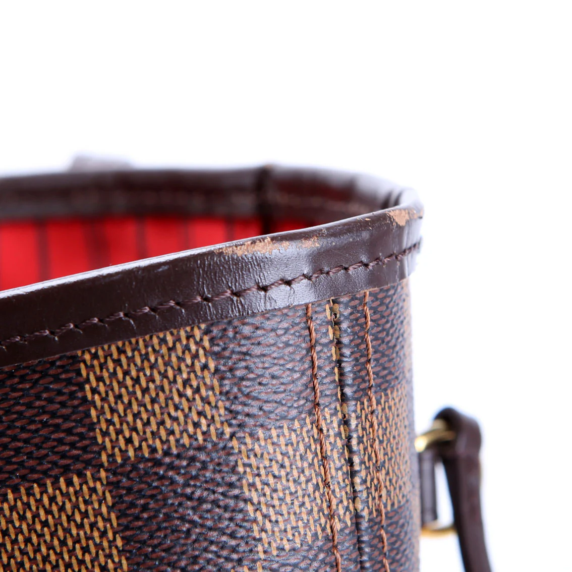 Neverfull With Wallet MM Damier Ebene Red - Image 9