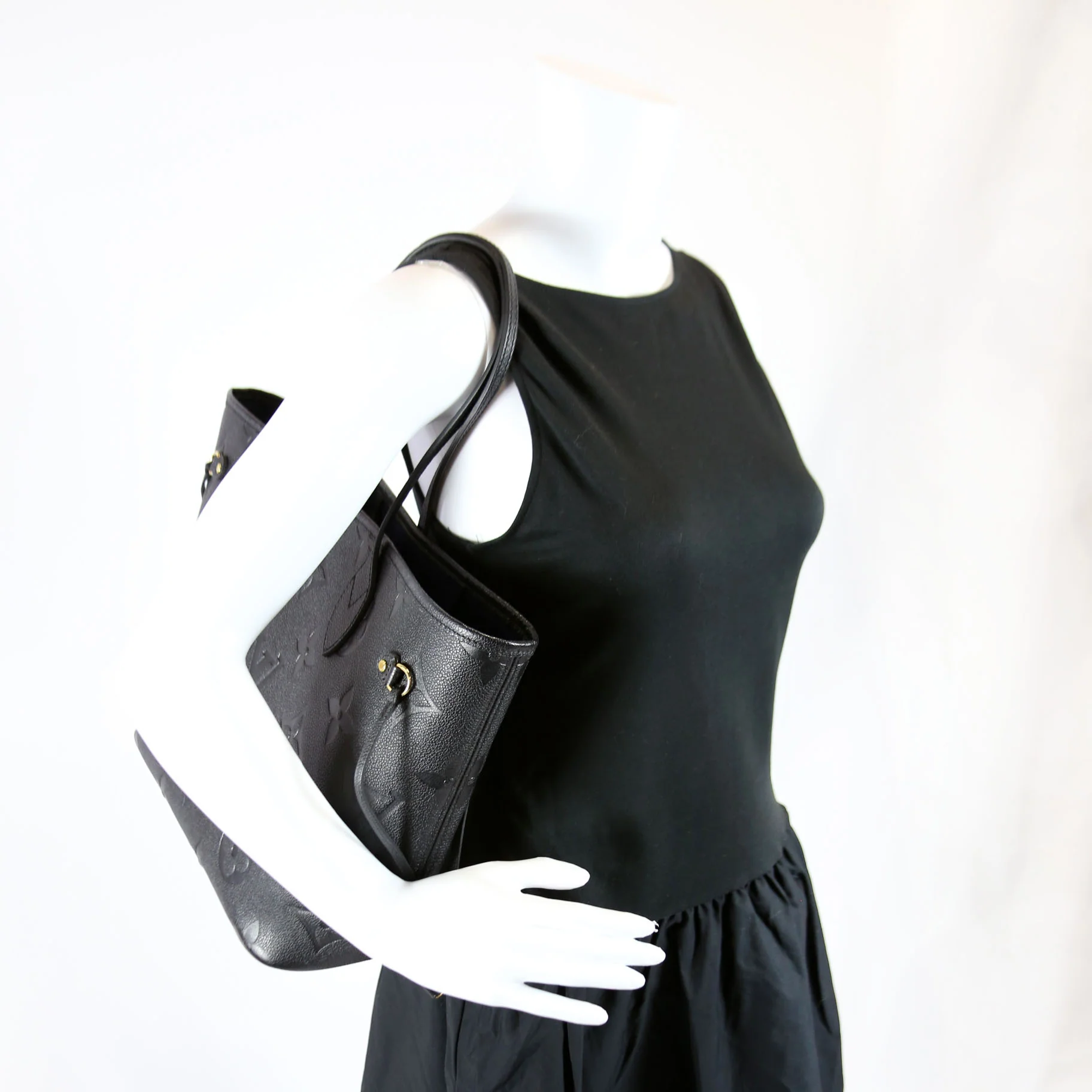 Neverfull With Wallet MM Empreinte Black/Navy - Image 9