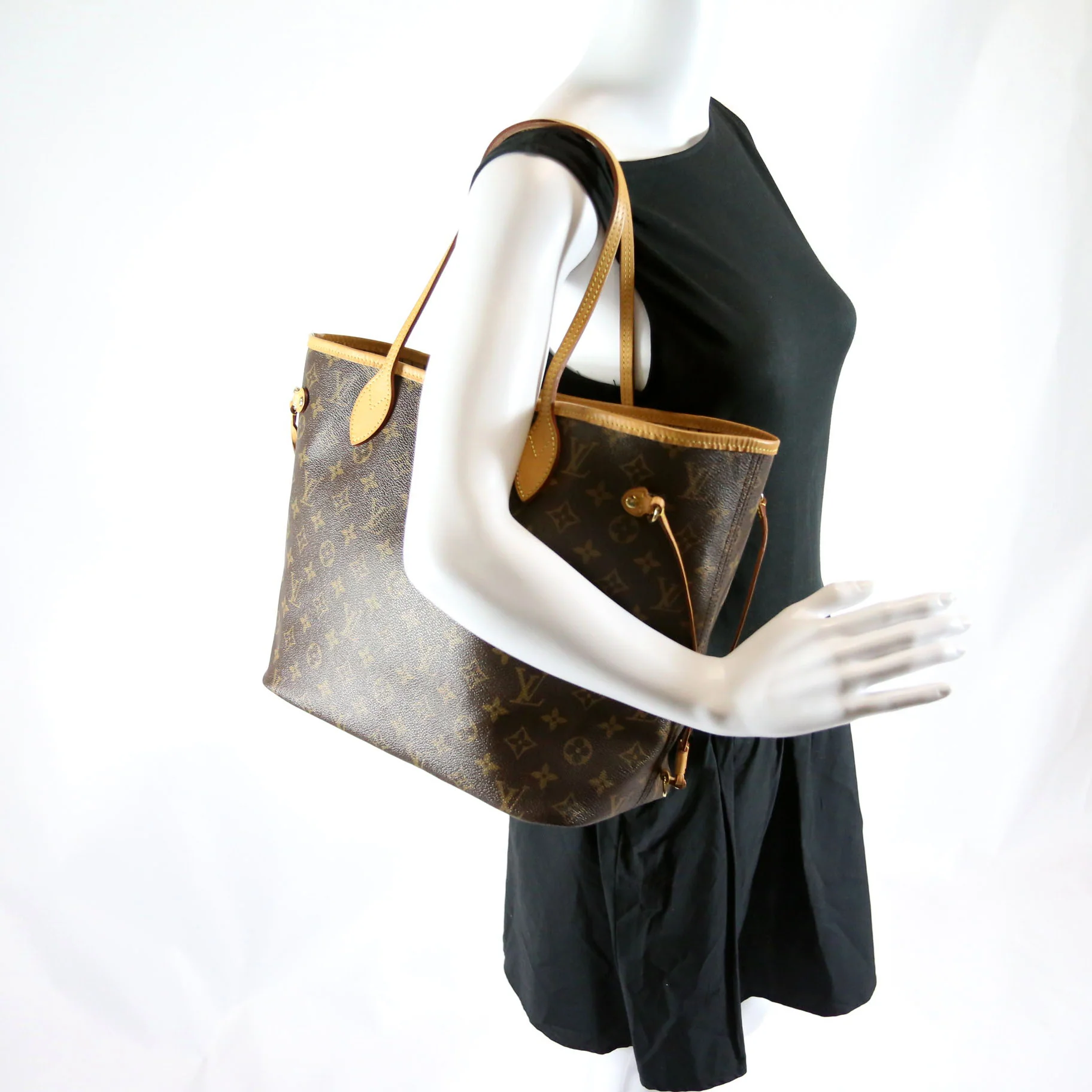 Neverfull With Wallet MM Monogram Beige - Image 10