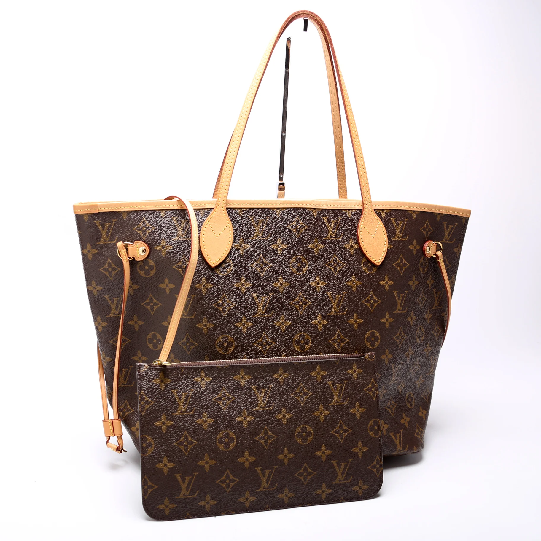 Neverfull With Wallet MM Monogram Beige - Image 2