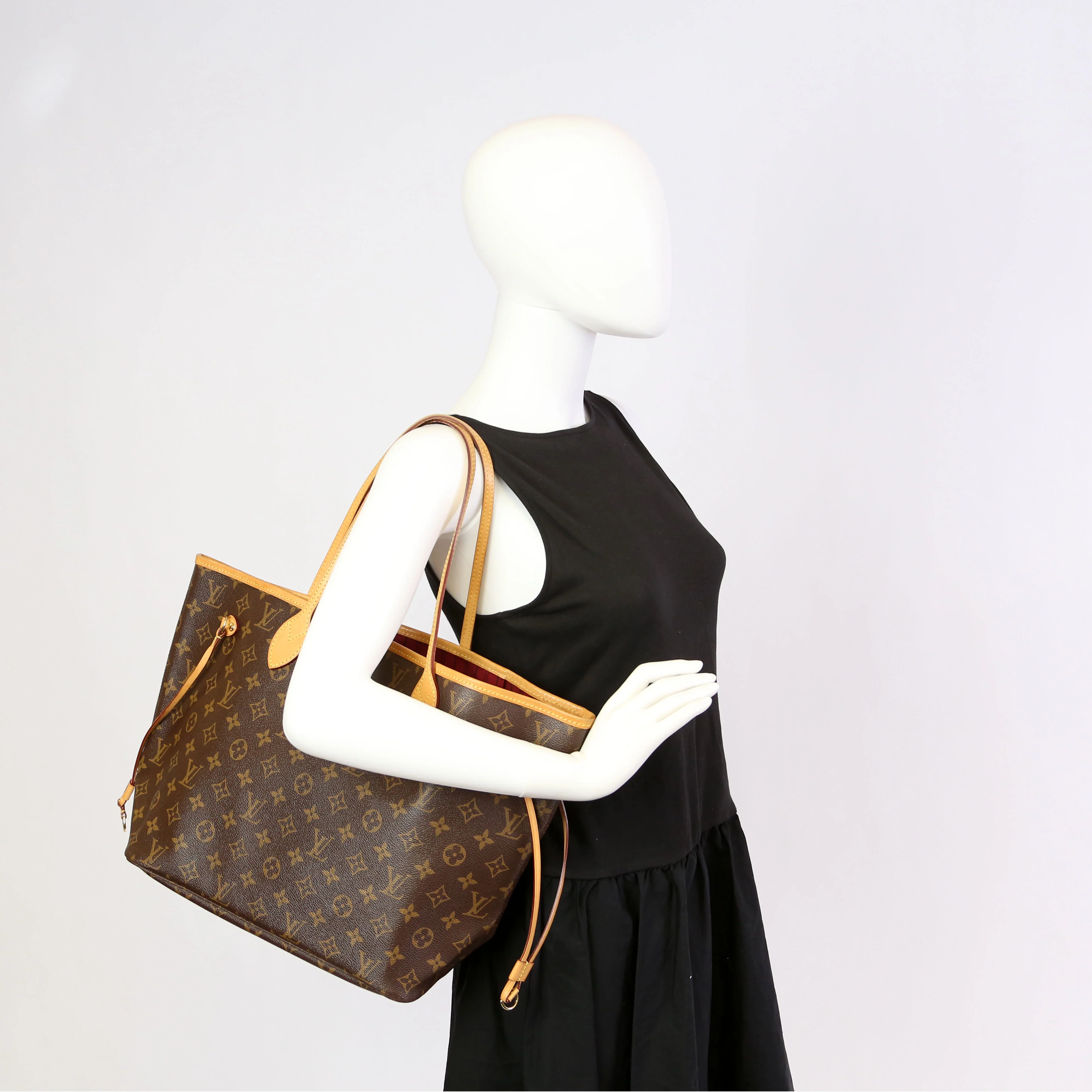 Neverfull With Wallet MM Monogram Berry - Image 11