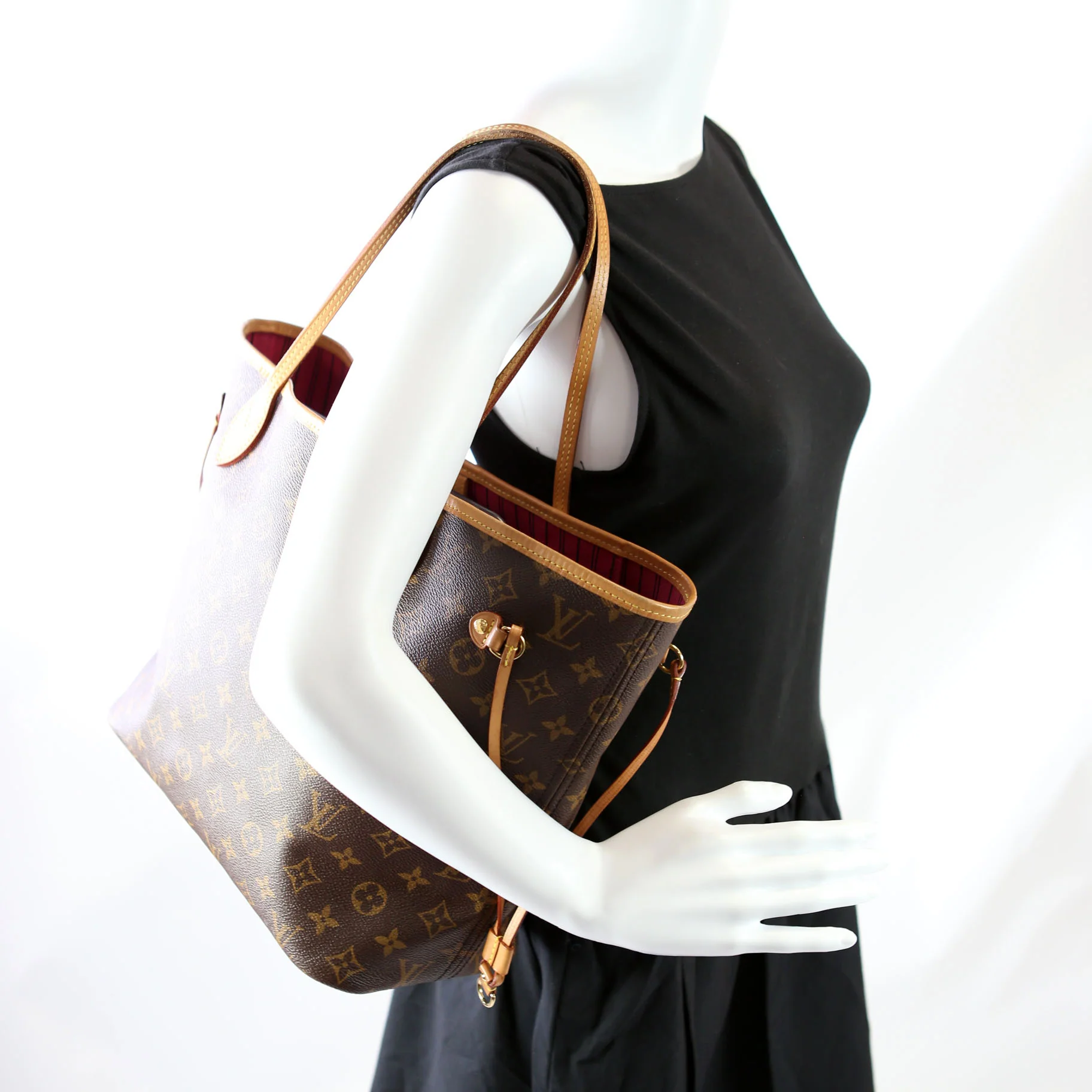 Neverfull With Wallet MM Monogram Pink - Image 14