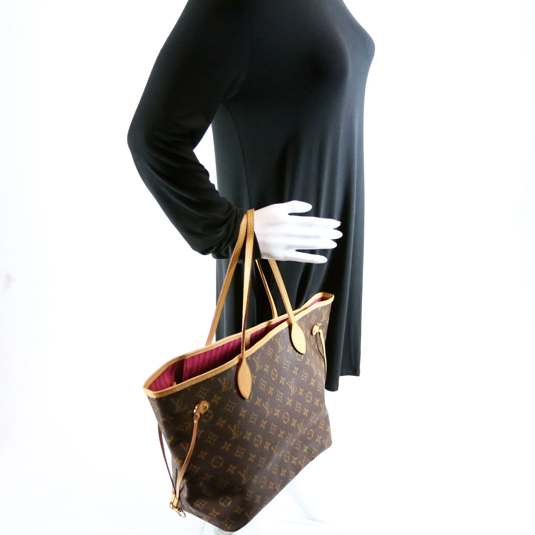 Neverfull With Wallet MM Monogram Pink - Image 10
