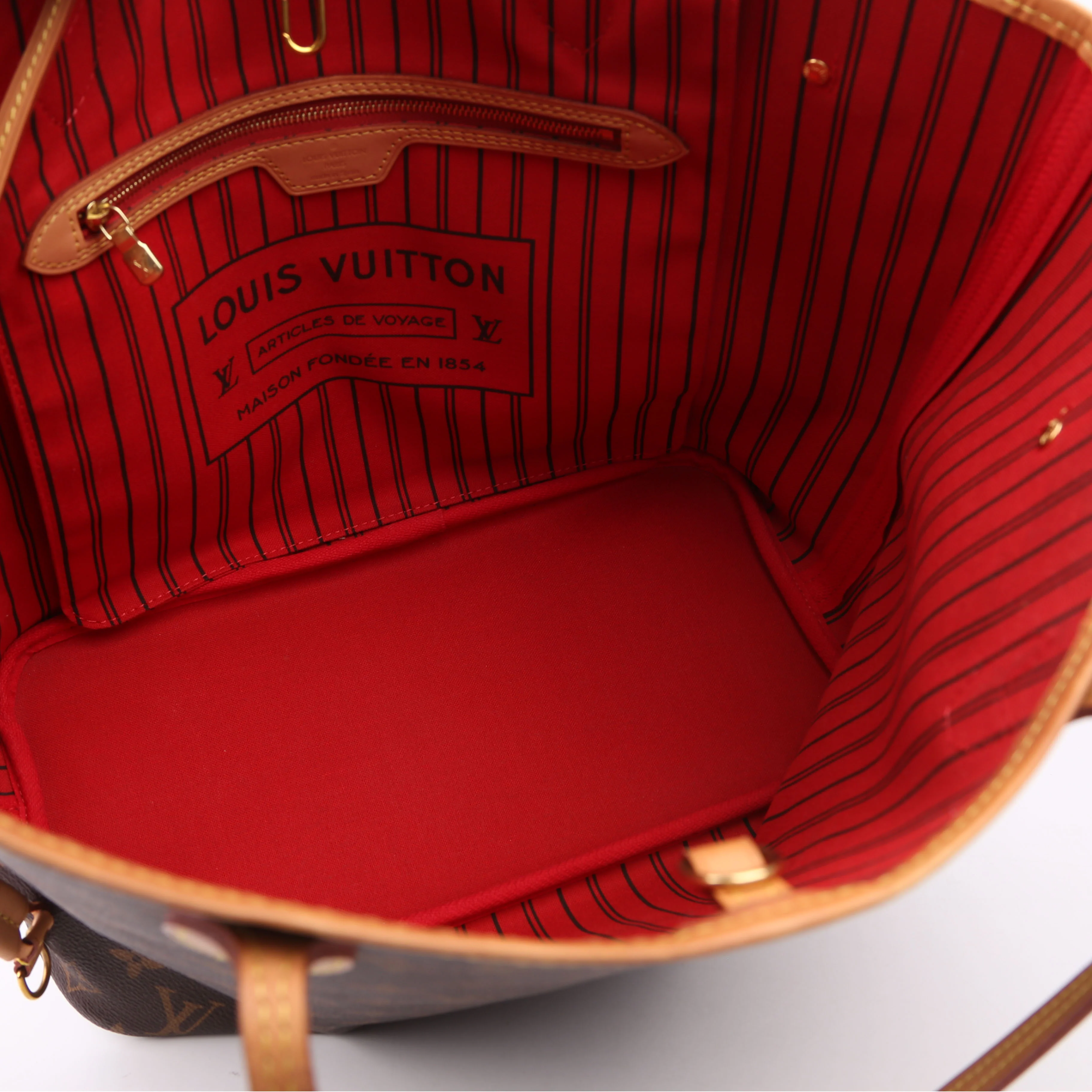 Neverfull with Wallet MM Monogram Red - Image 10
