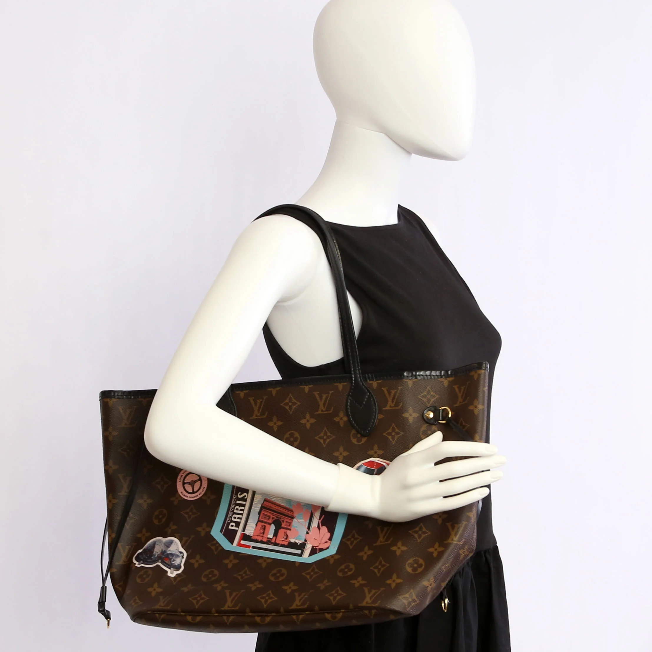 Neverfull with Wallet MM My LV World Tour Monogram - Image 16