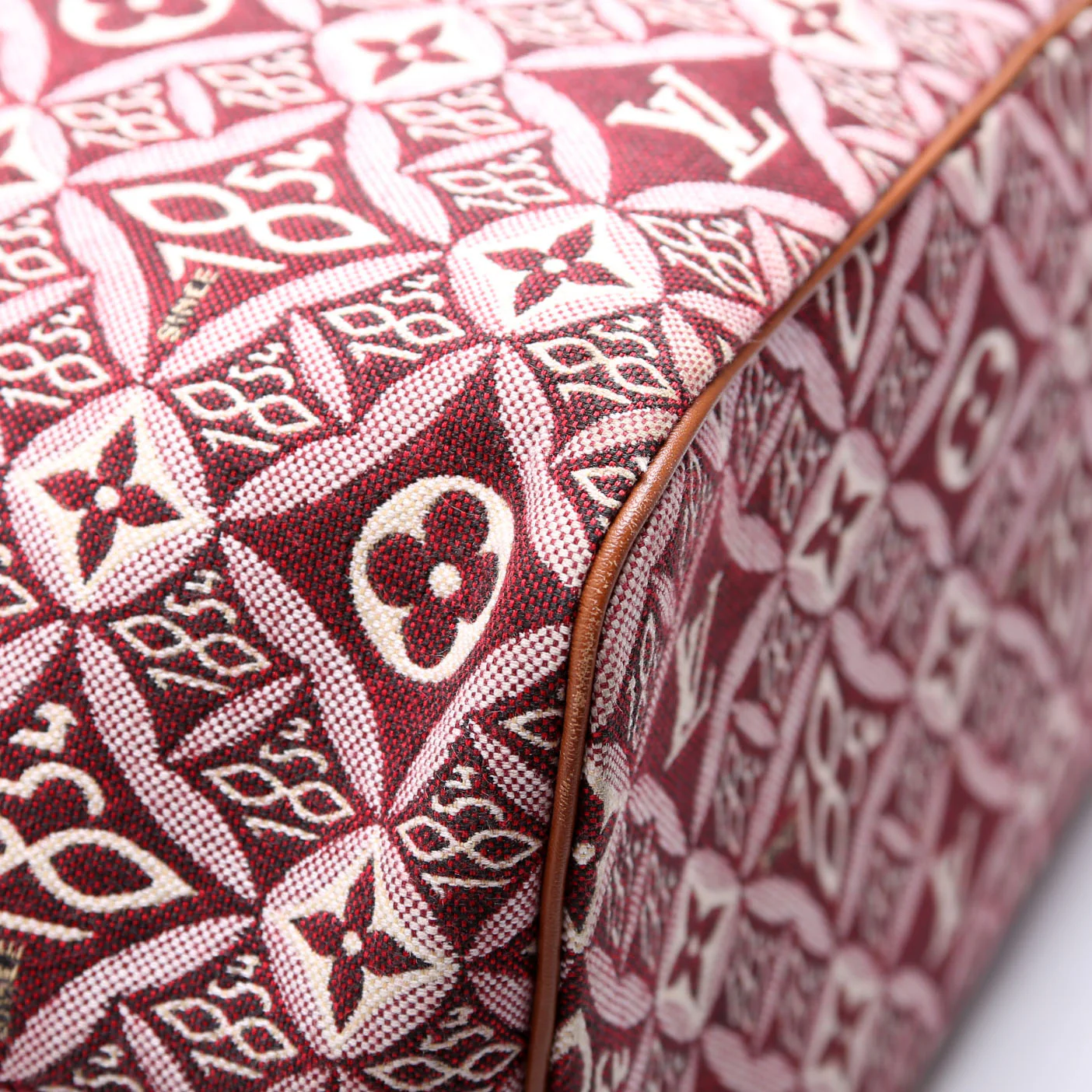 Neverfull With Wallet MM Since 1854 Jacquard Burgundy - Image 5