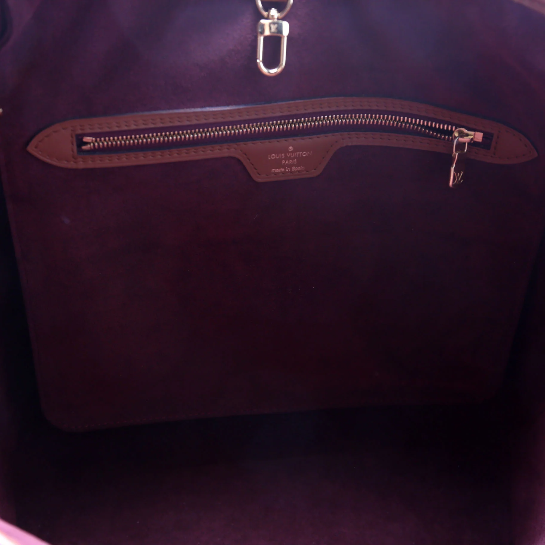 Neverfull With Wallet MM Since 1854 Jacquard Burgundy - Image 7