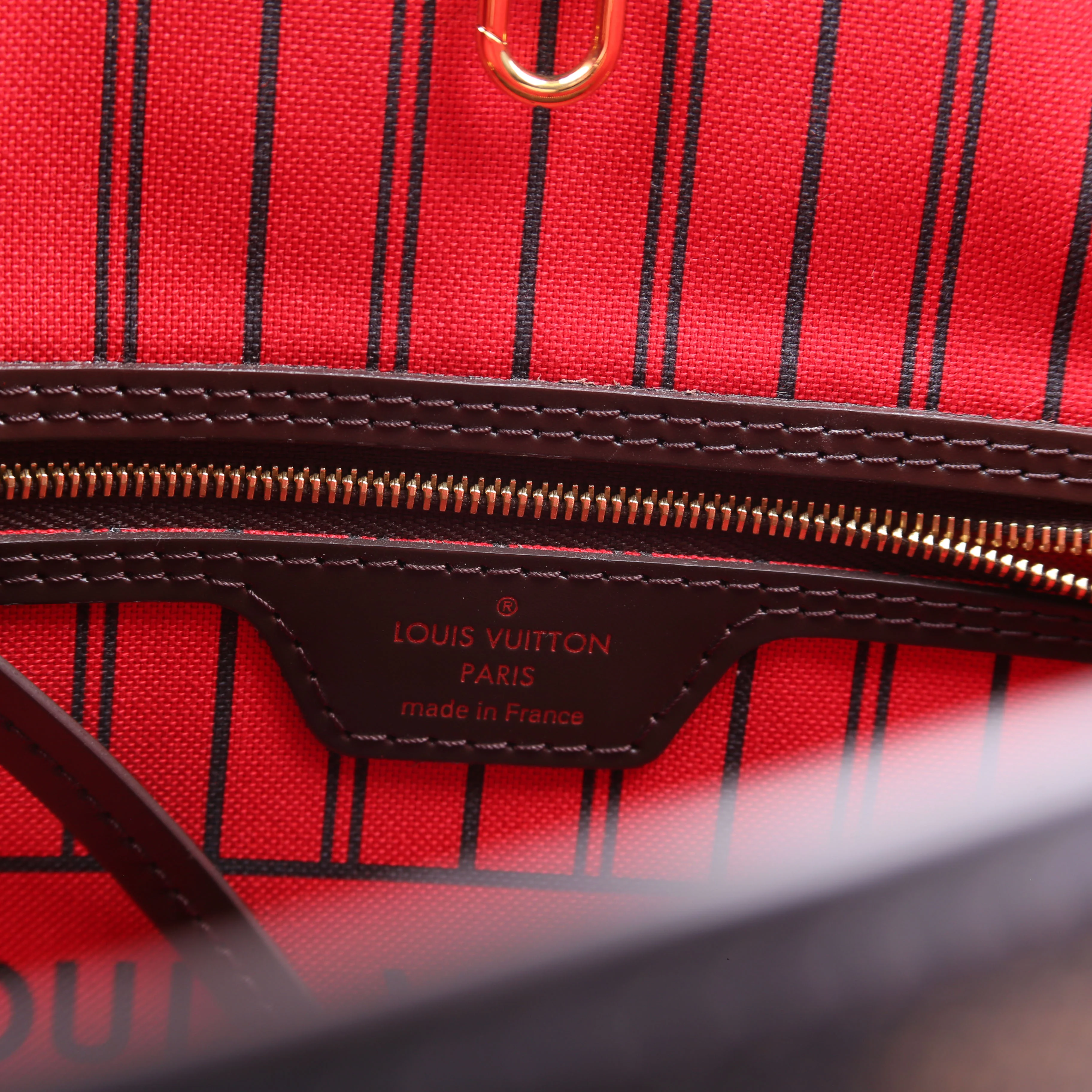 Neverfull With Wallet PM Damier Ebene Red - Image 7