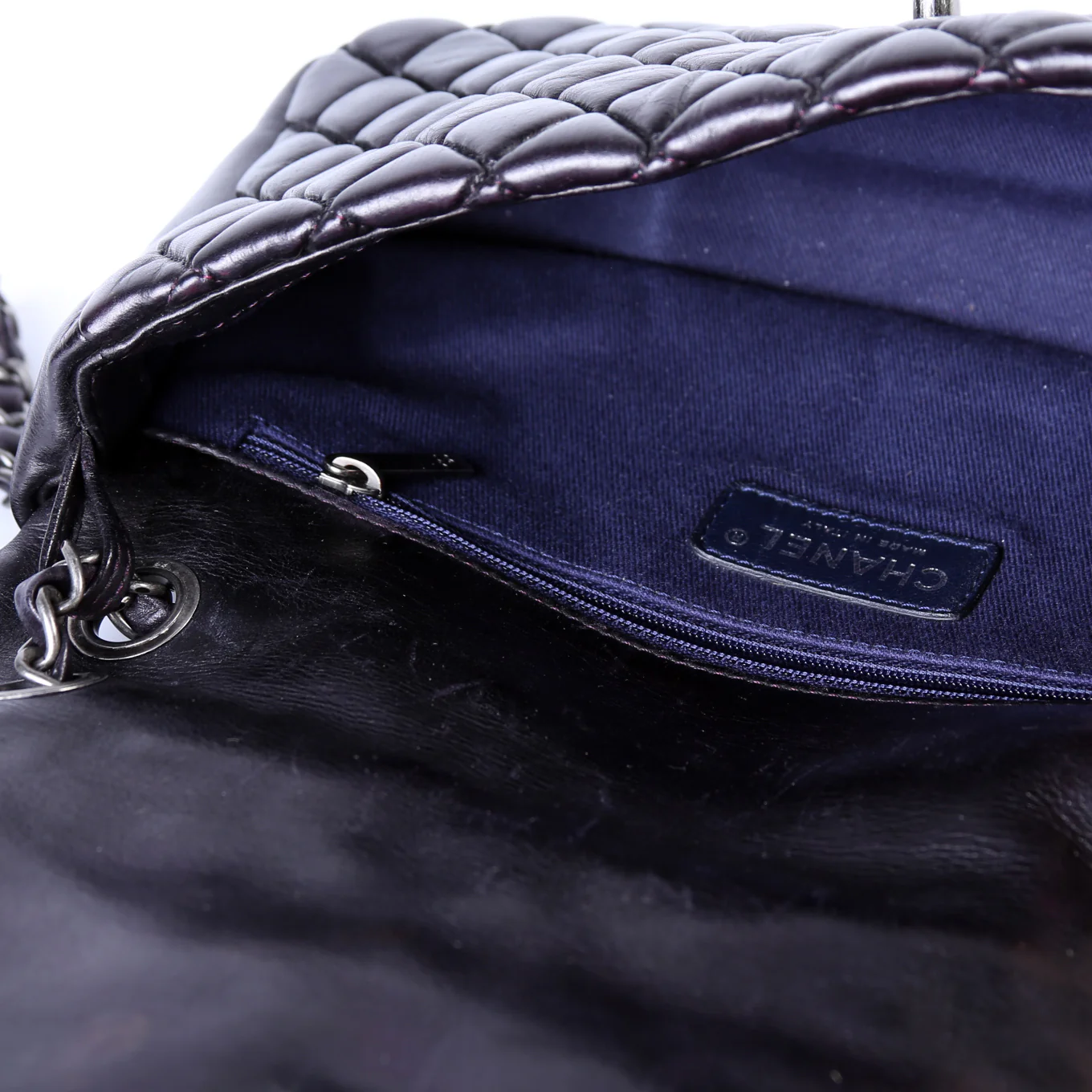 New Bubble Small Flap Bag Iridescent Calfskin 17M - Image 10
