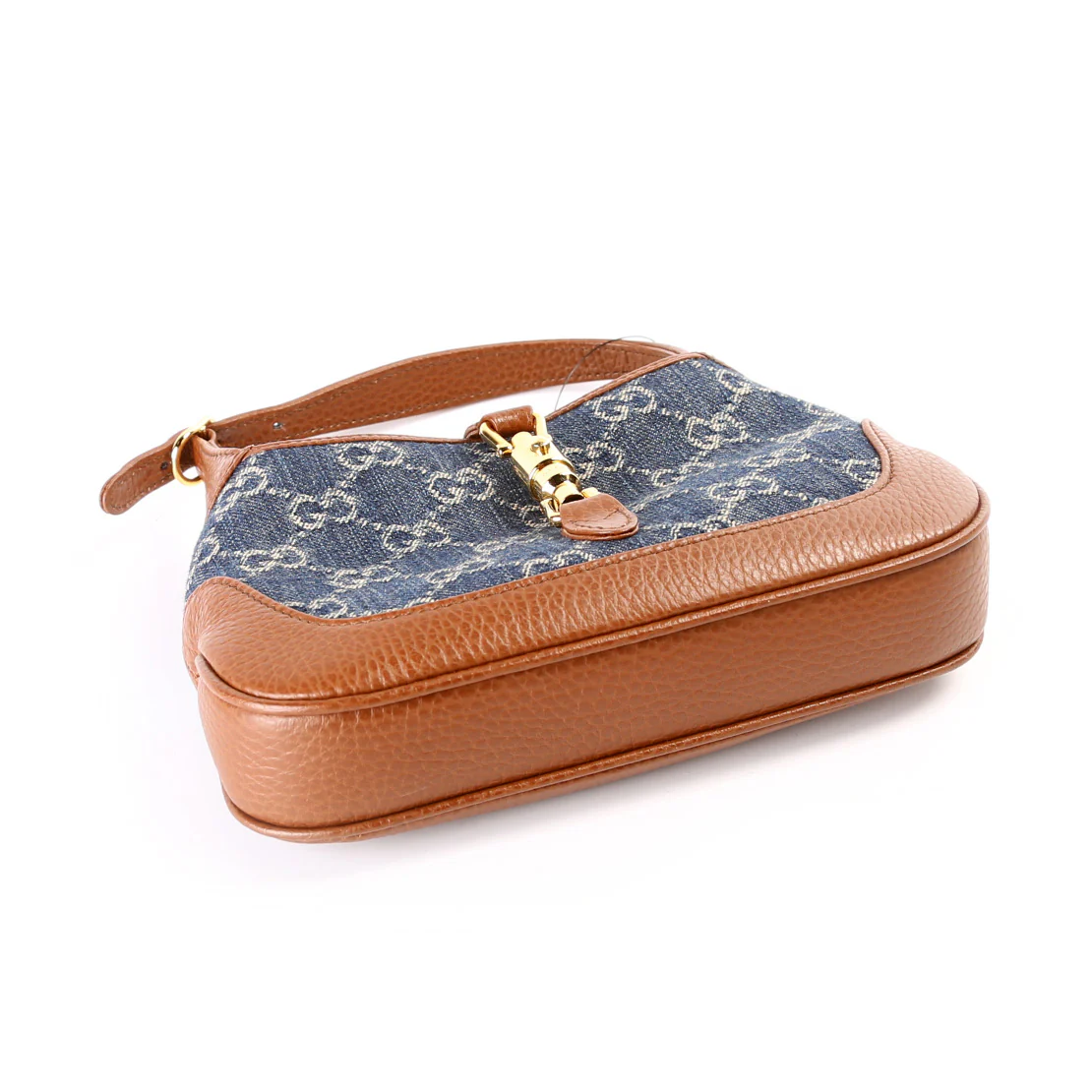 New GG Denim Jackie 1961 Mini Hobo 637092 - Image 5