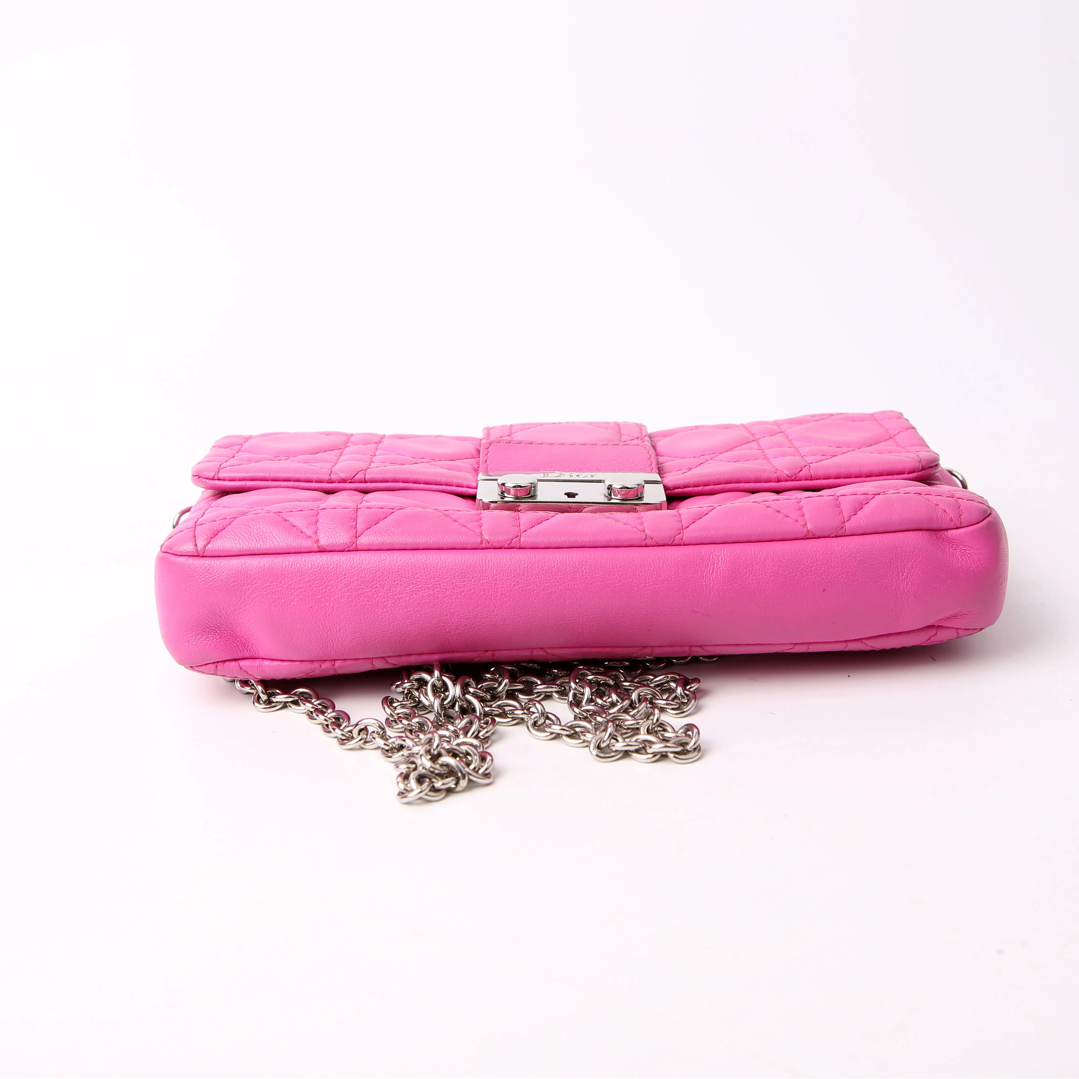 New Lock Pouch Cannage Lambskin Pink - Image 5