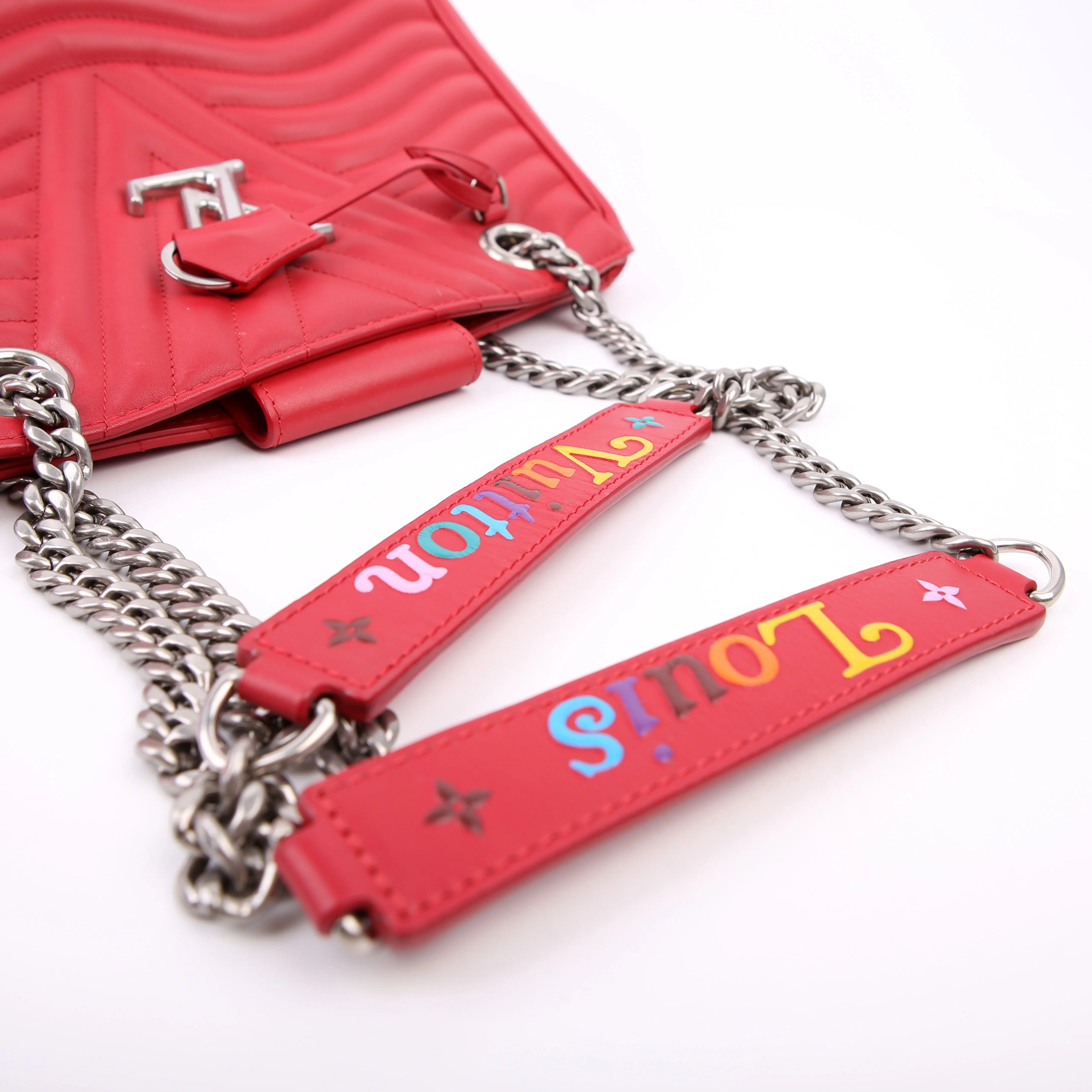 New Wave Chain Tote Red - Image 14