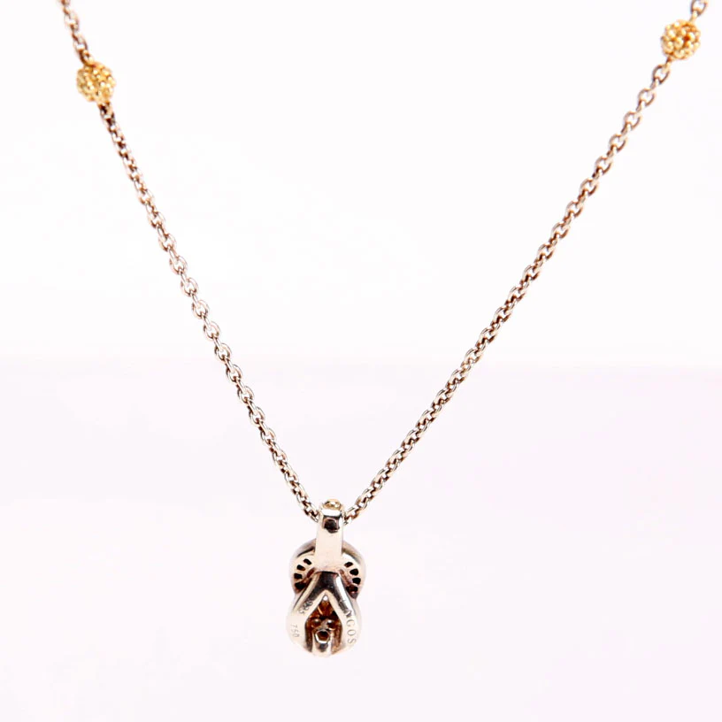 Newport Knot Pendant Necklace 925/750/Diamond - Image 3