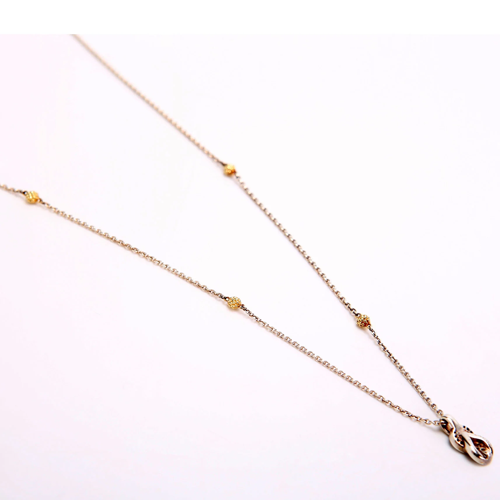 Newport Knot Pendant Necklace 925/750/Diamond - Image 4