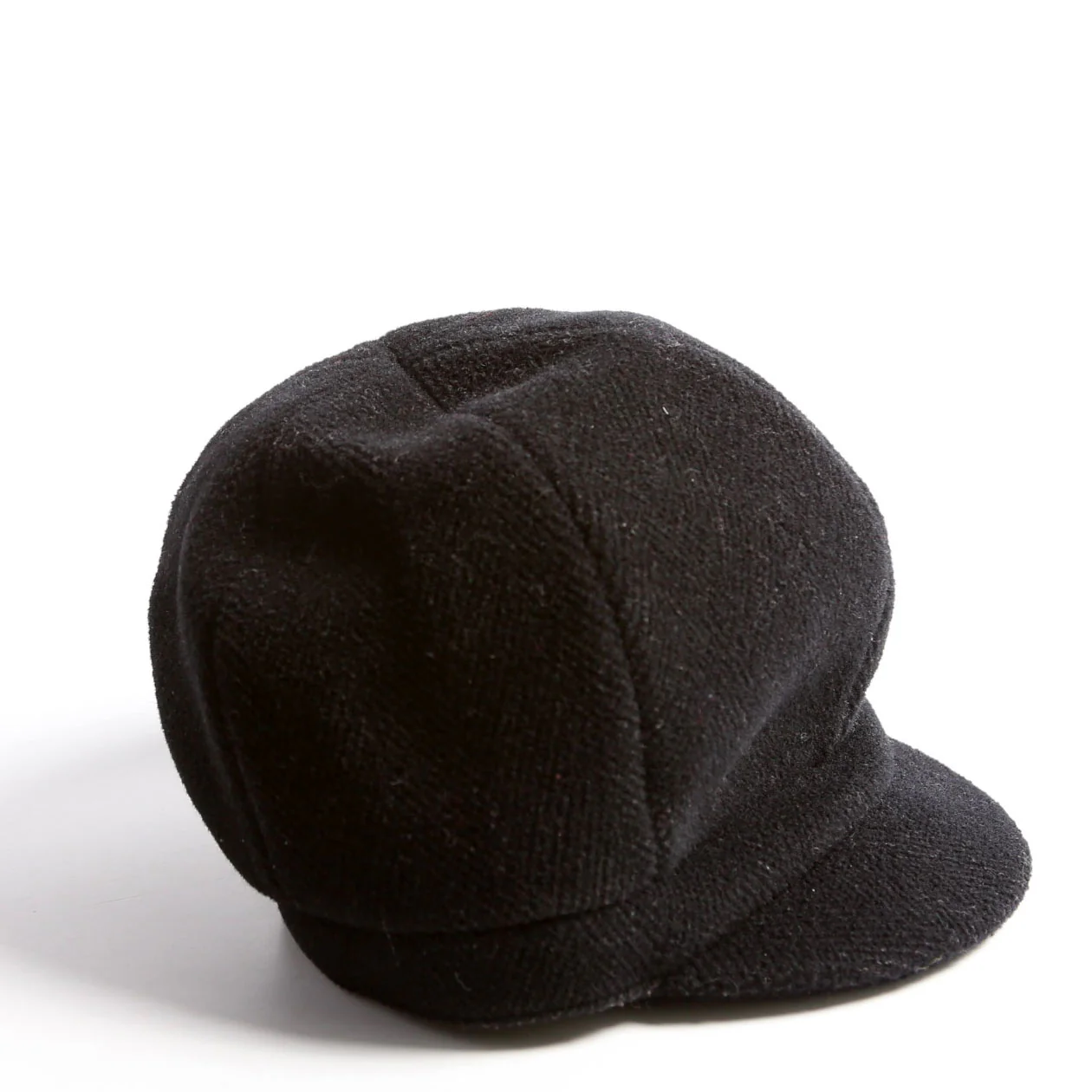 Newsboy Wool Hat Size Medium Black - Image 3