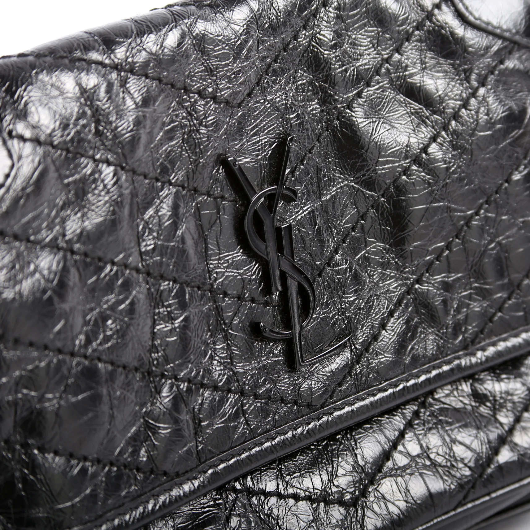 Niki Baby Crinkled Leather 633160 Black - Image 8