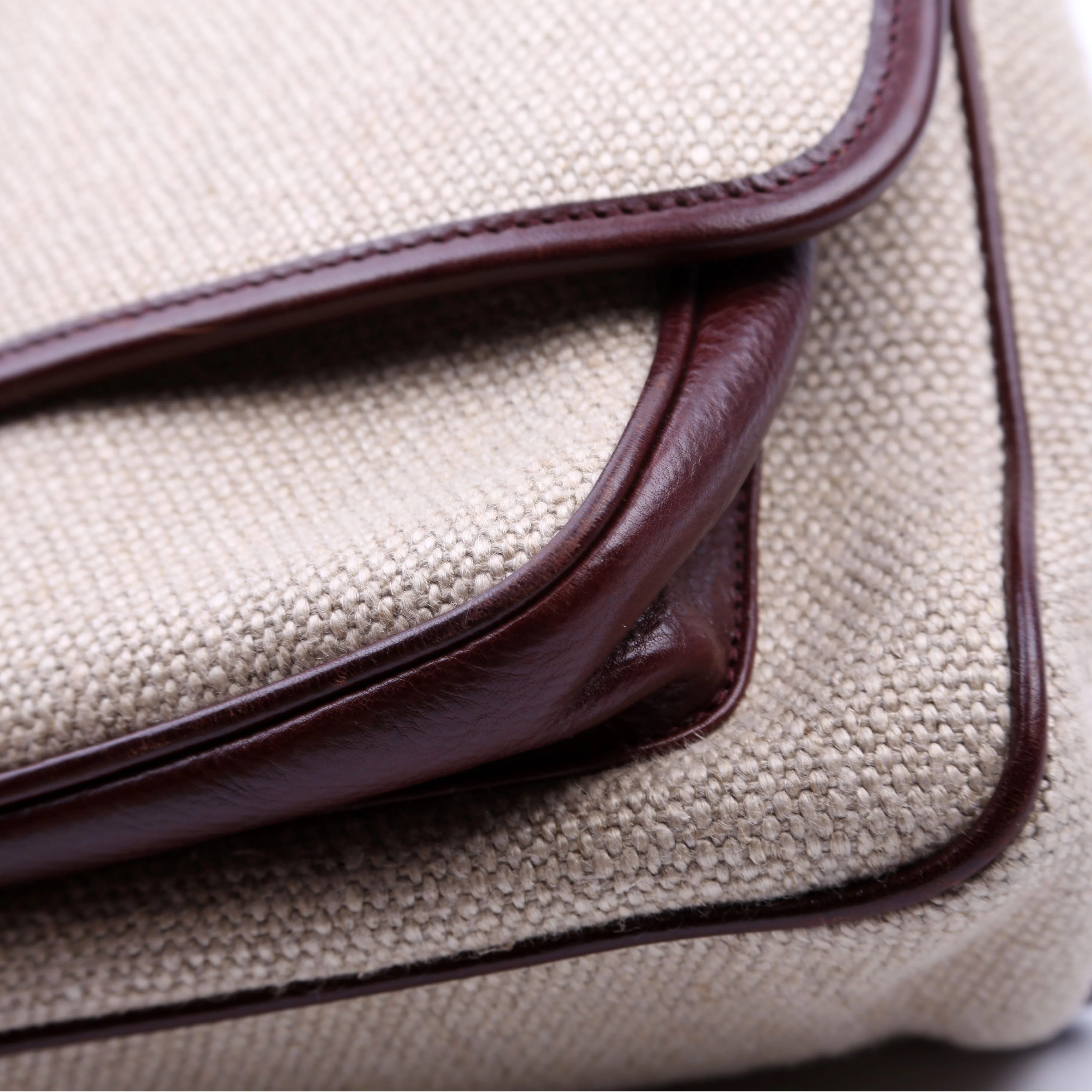 Niki Medium Canvas/Calfskin Leather Tan/Brown - Image 8