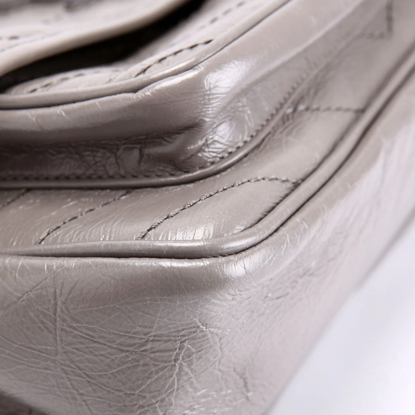 Niki Medium Crinkle Leather 498894 Gray - Image 5
