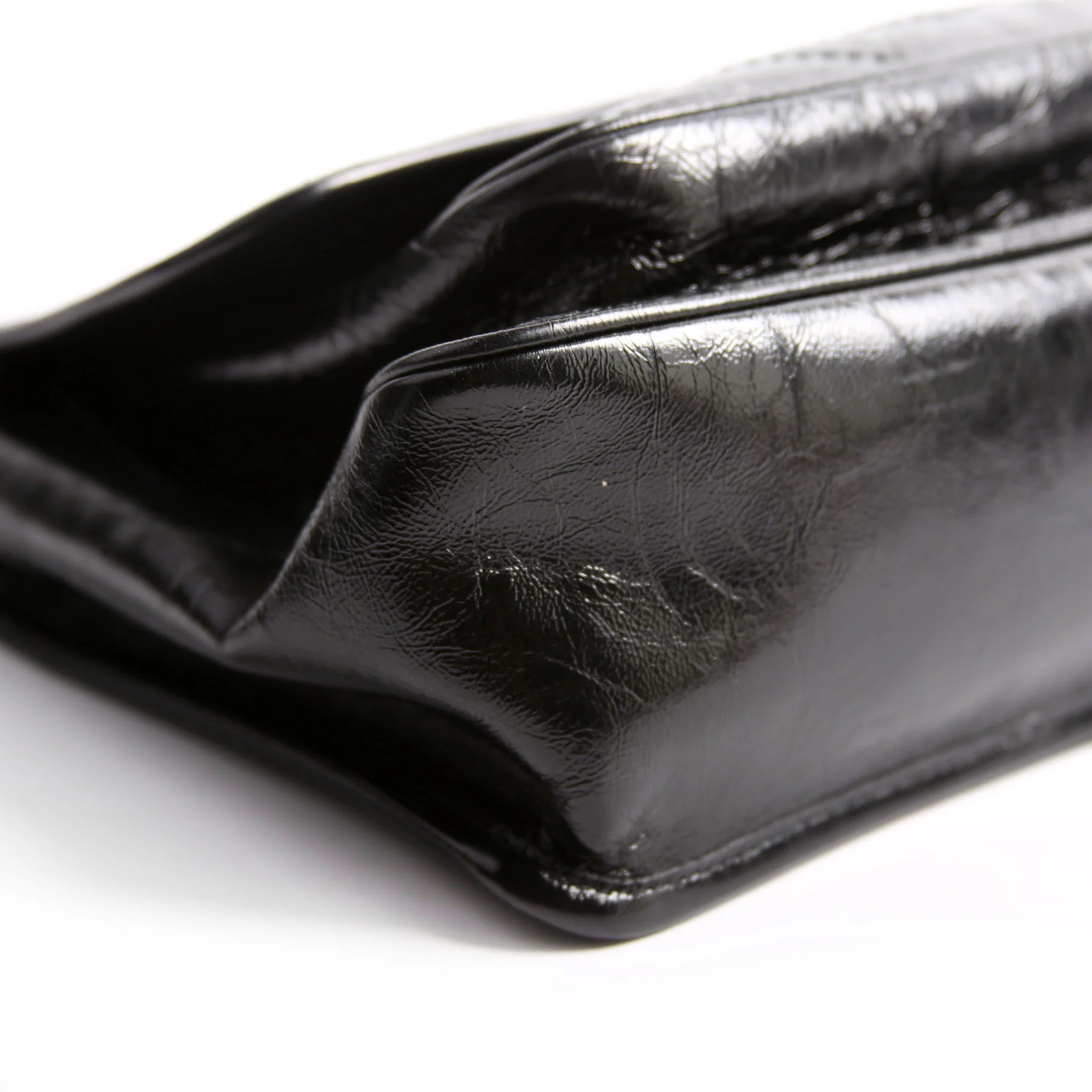 Niki Medium Crinkle Leather 575055 Black - Image 6