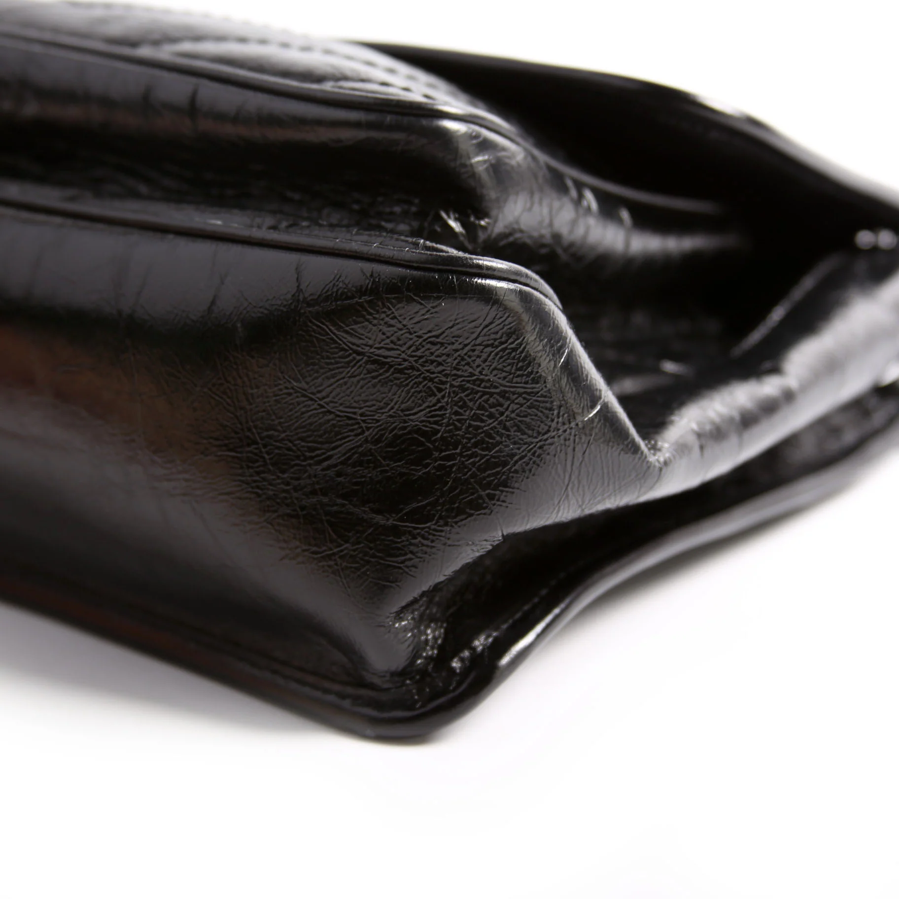 Niki Medium Crinkle Leather 575055 Black - Image 7