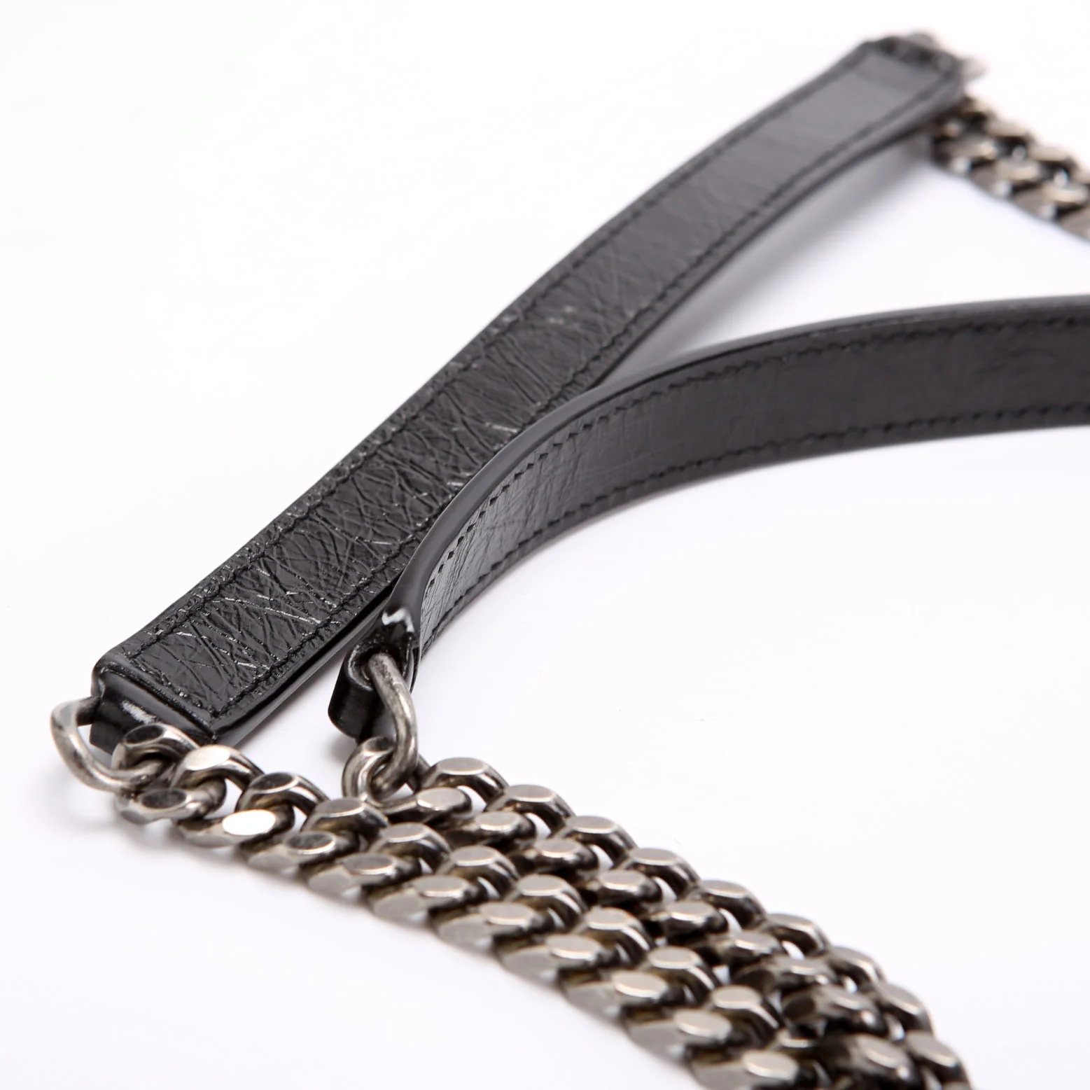 Niki Medium Crinkle Leather 633158 Black - Image 10