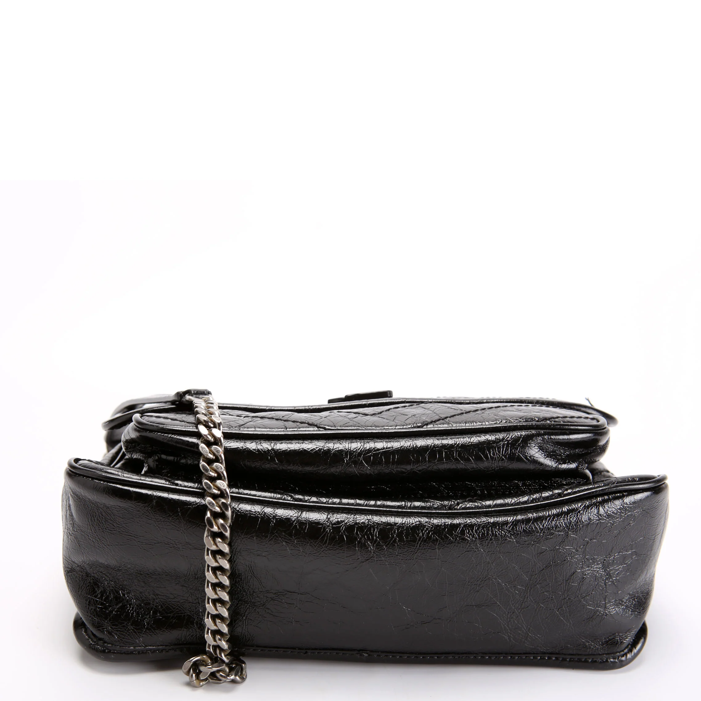 Niki Medium Crinkle Leather 633158 Black - Image 4