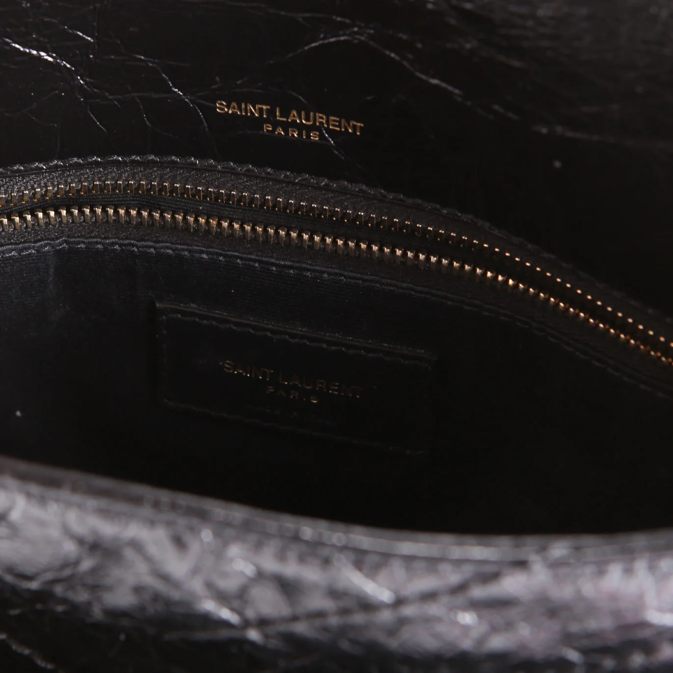 Niki Medium Crinkle Leather 633158 Black - Image 10