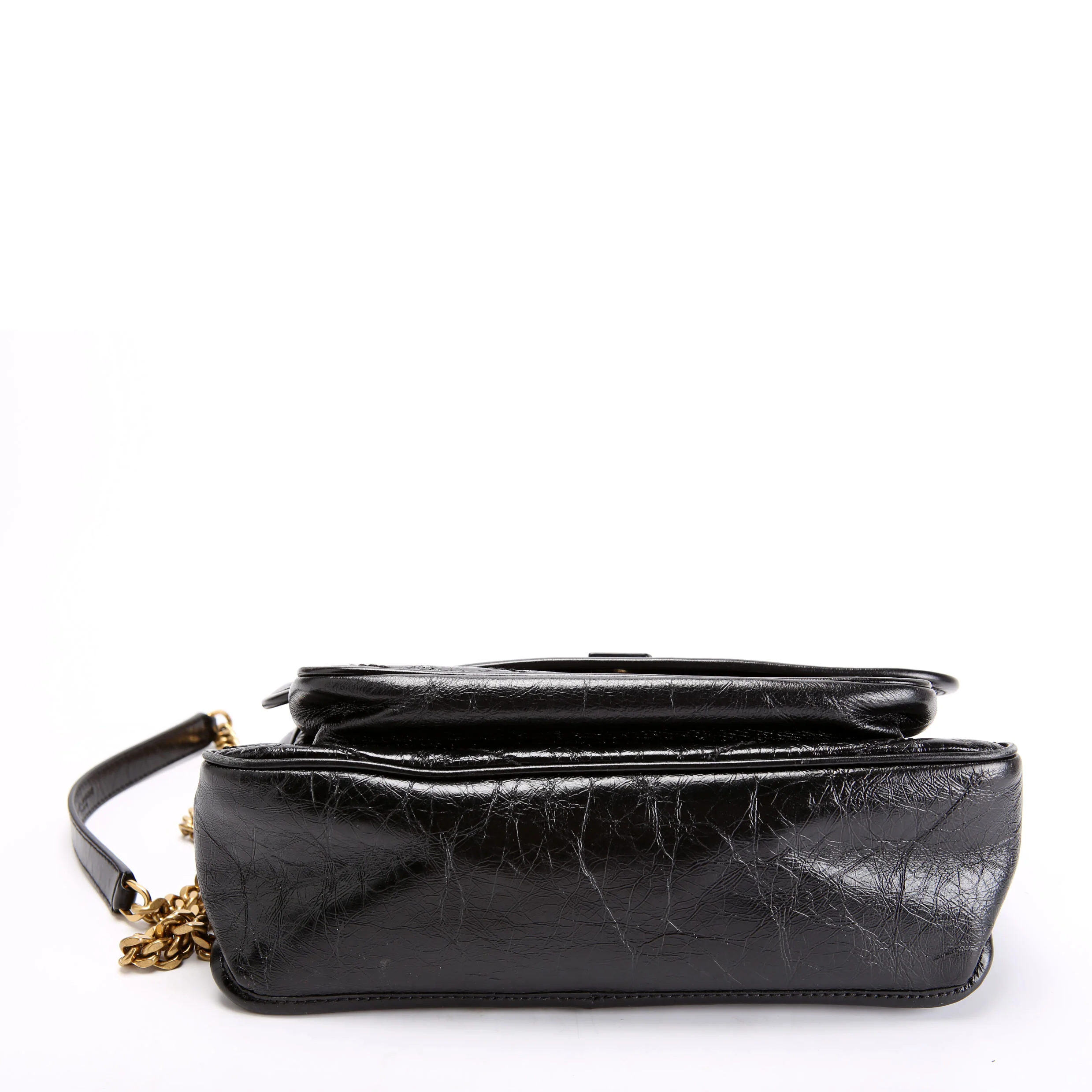 Niki Medium Crinkle Leather 633158 Black - Image 4