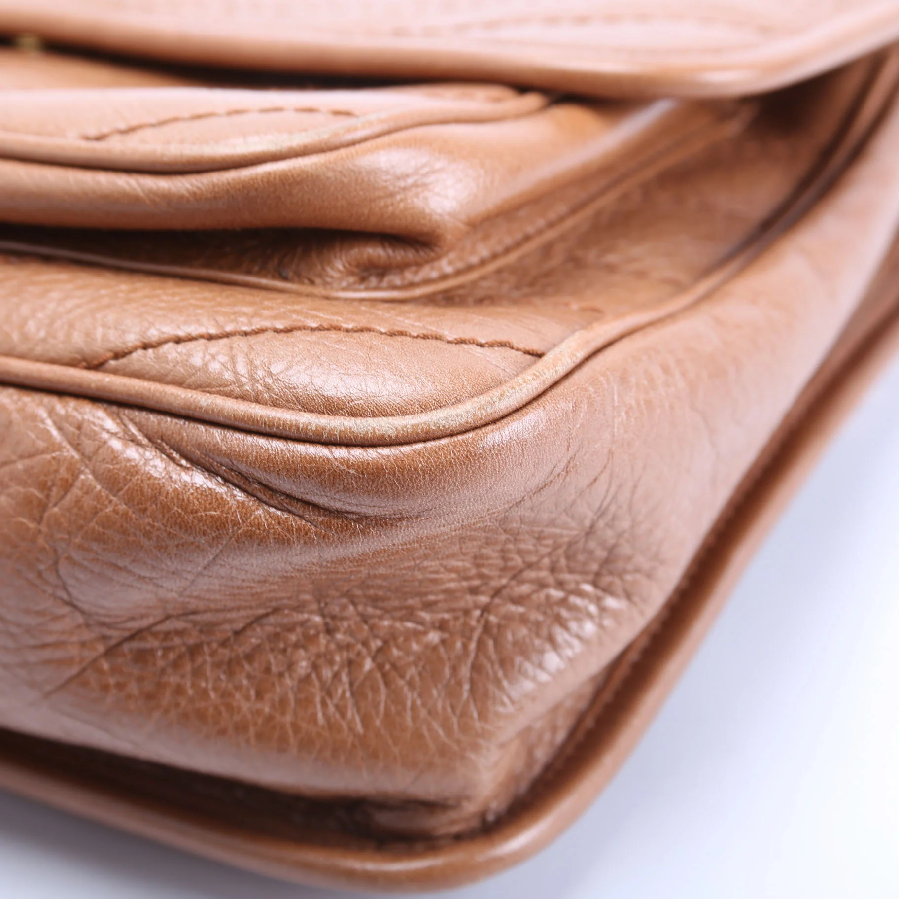 Niki Medium Crinkle Leather 633158 Brown - Image 6