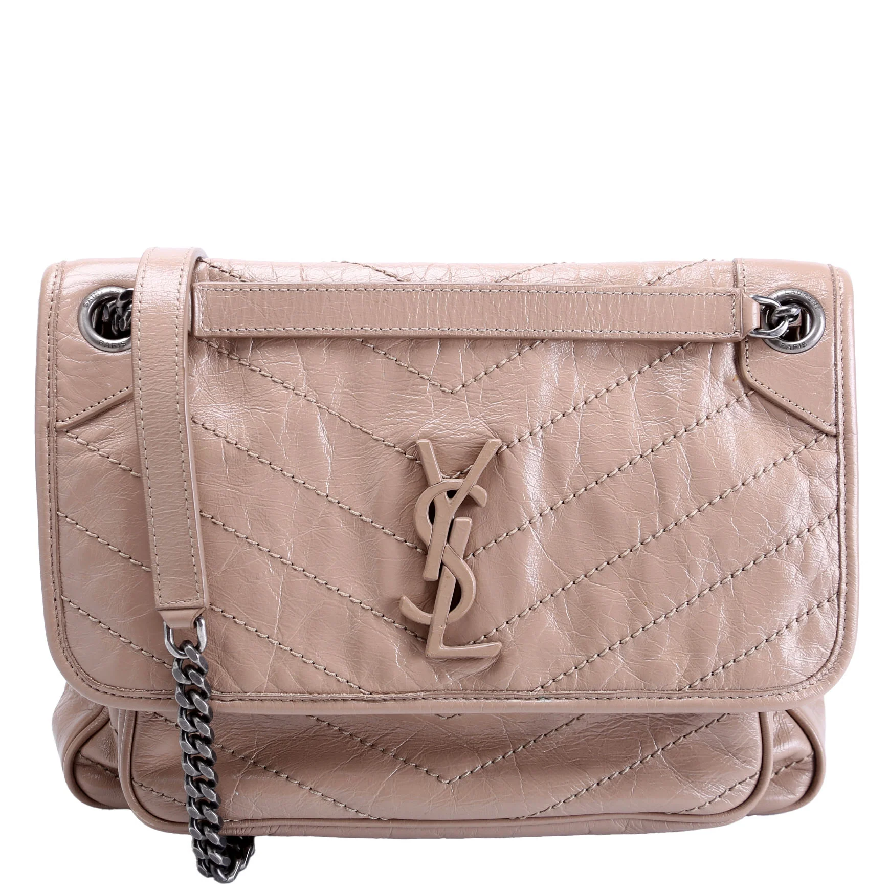 Niki Medium Crinkle Leather 633158 Tan
