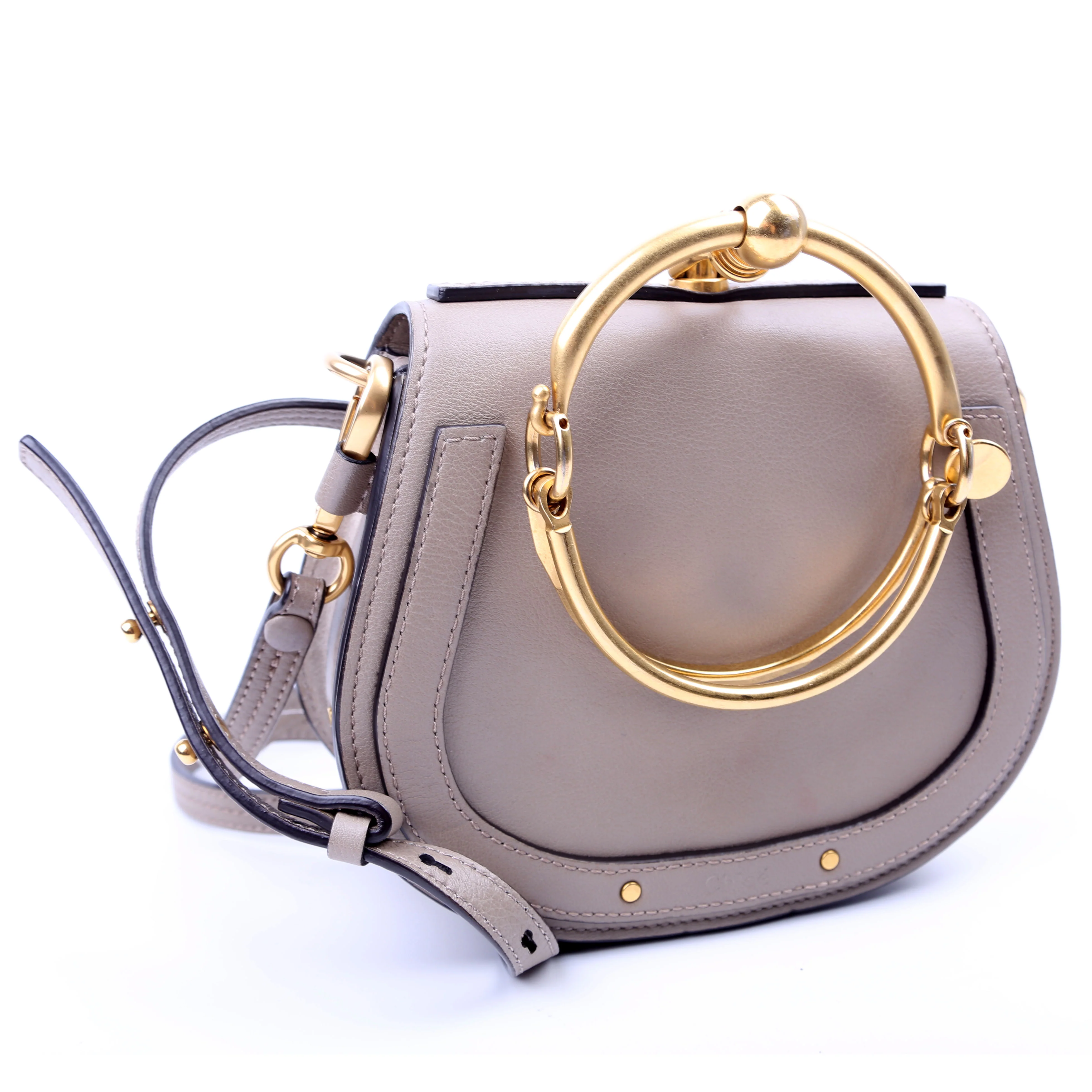 Nile Bracelet Bag Small Taupe - Image 3