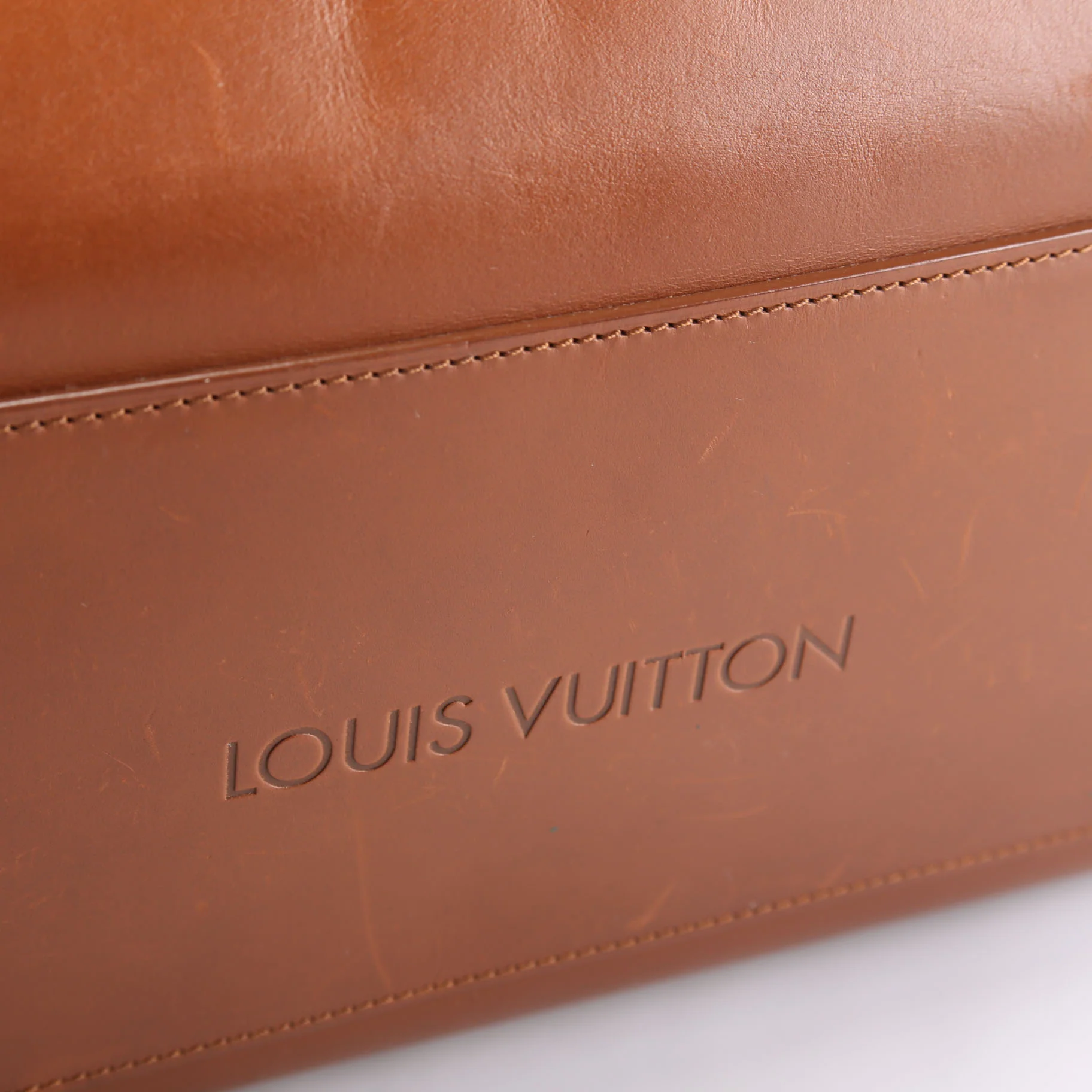 Nomade V Serigraph Tote Calfskin Brown - Image 11