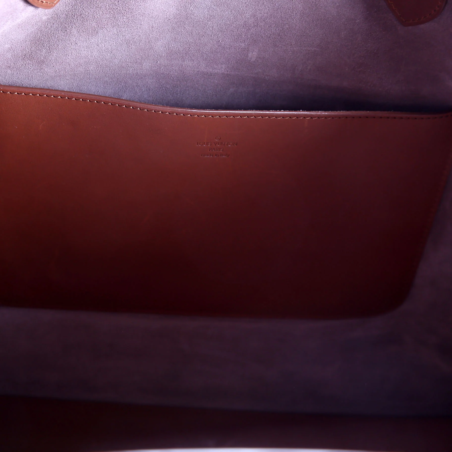 Nomade V Serigraph Tote Calfskin Brown - Image 17