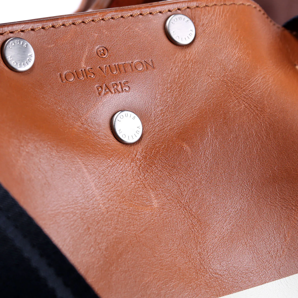 Nomade V Serigraph Tote Calfskin Brown - Image 6