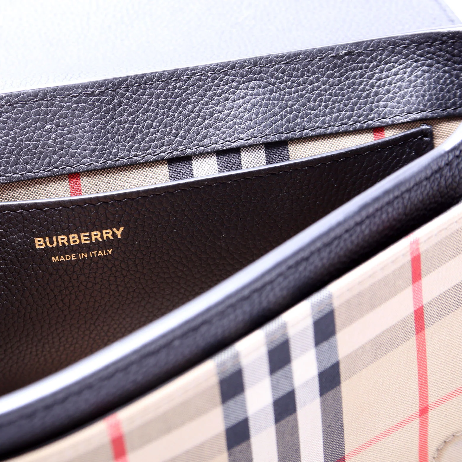 Note Crossbody Vintage Check Medium Black - Image 8