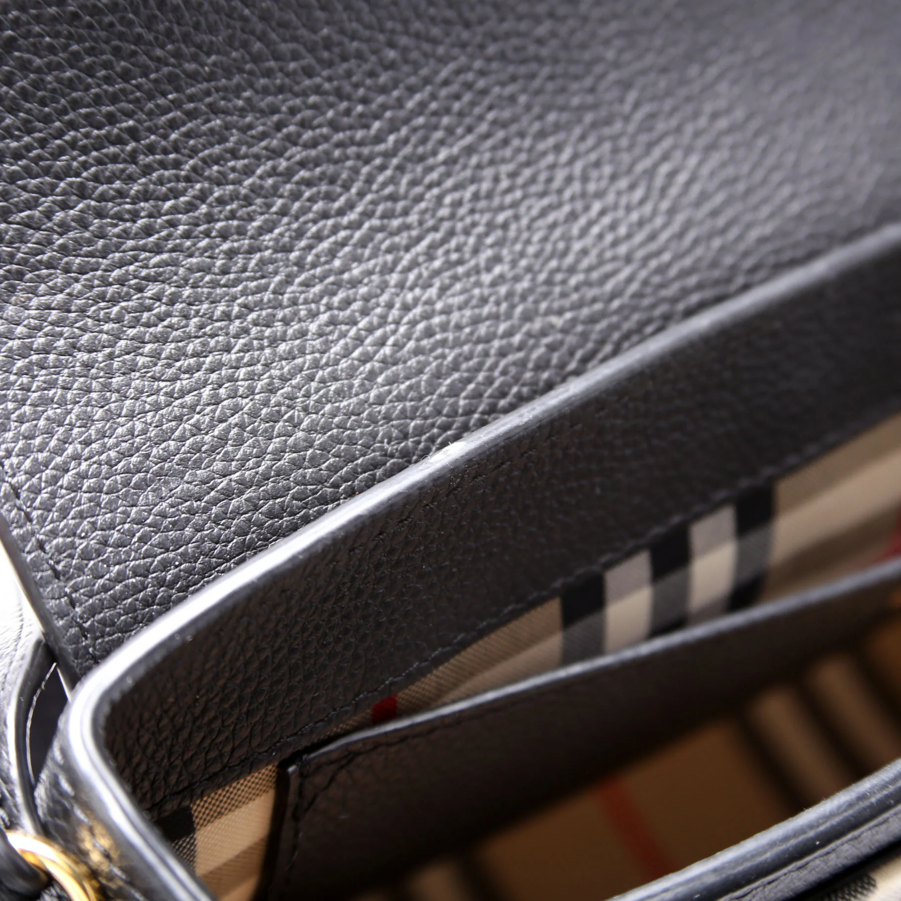 Note Crossbody Vintage Check Medium Black - Image 9