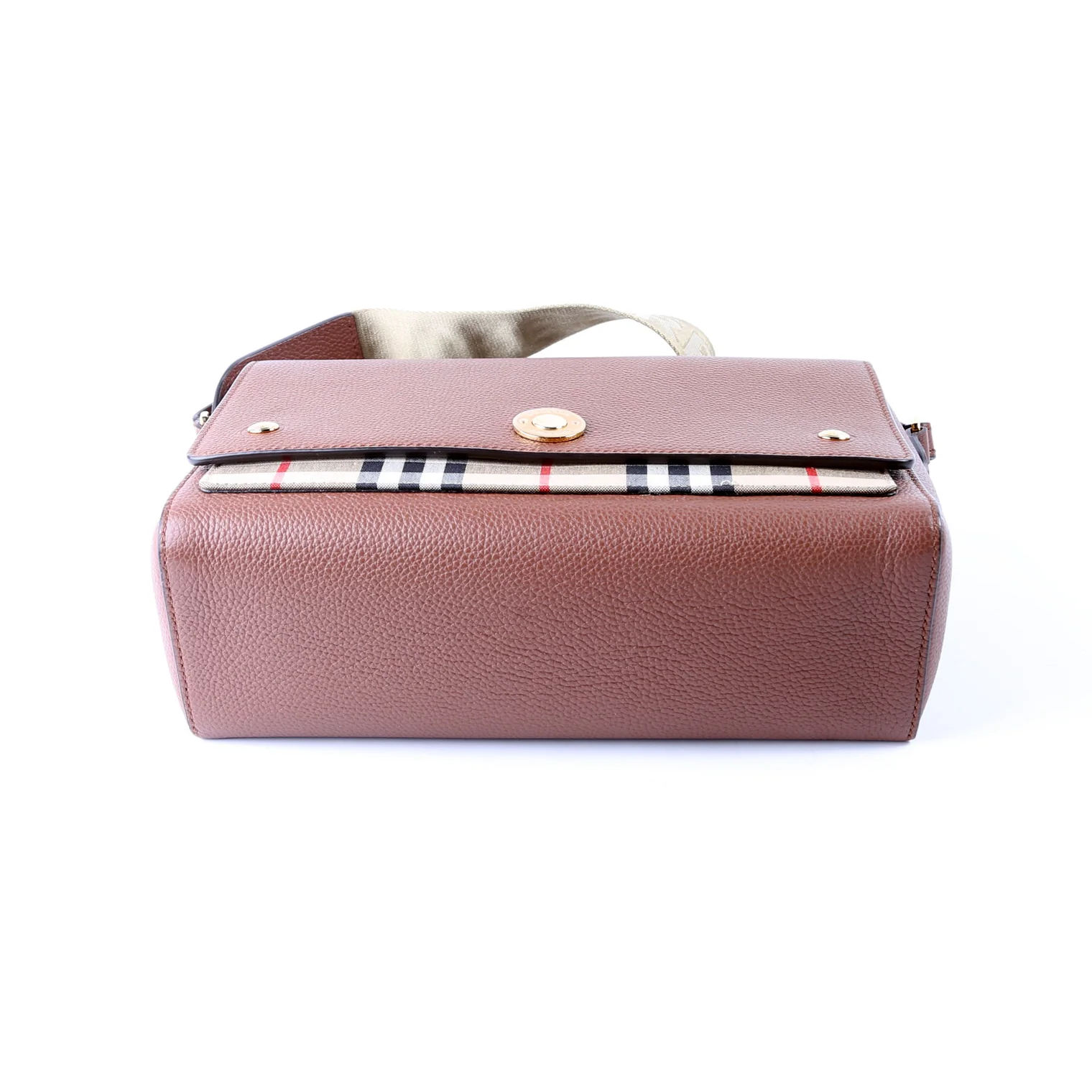 Note Crossbody Vintage Check Medium Brown - Image 5