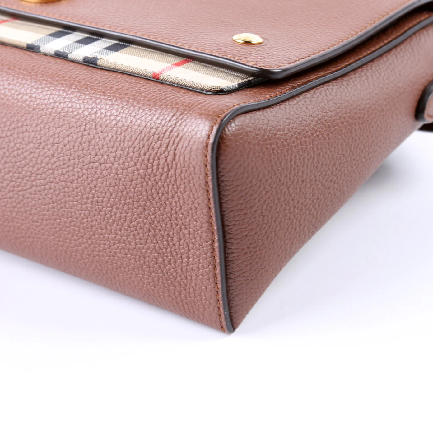 Note Crossbody Vintage Check Medium Brown - Image 7