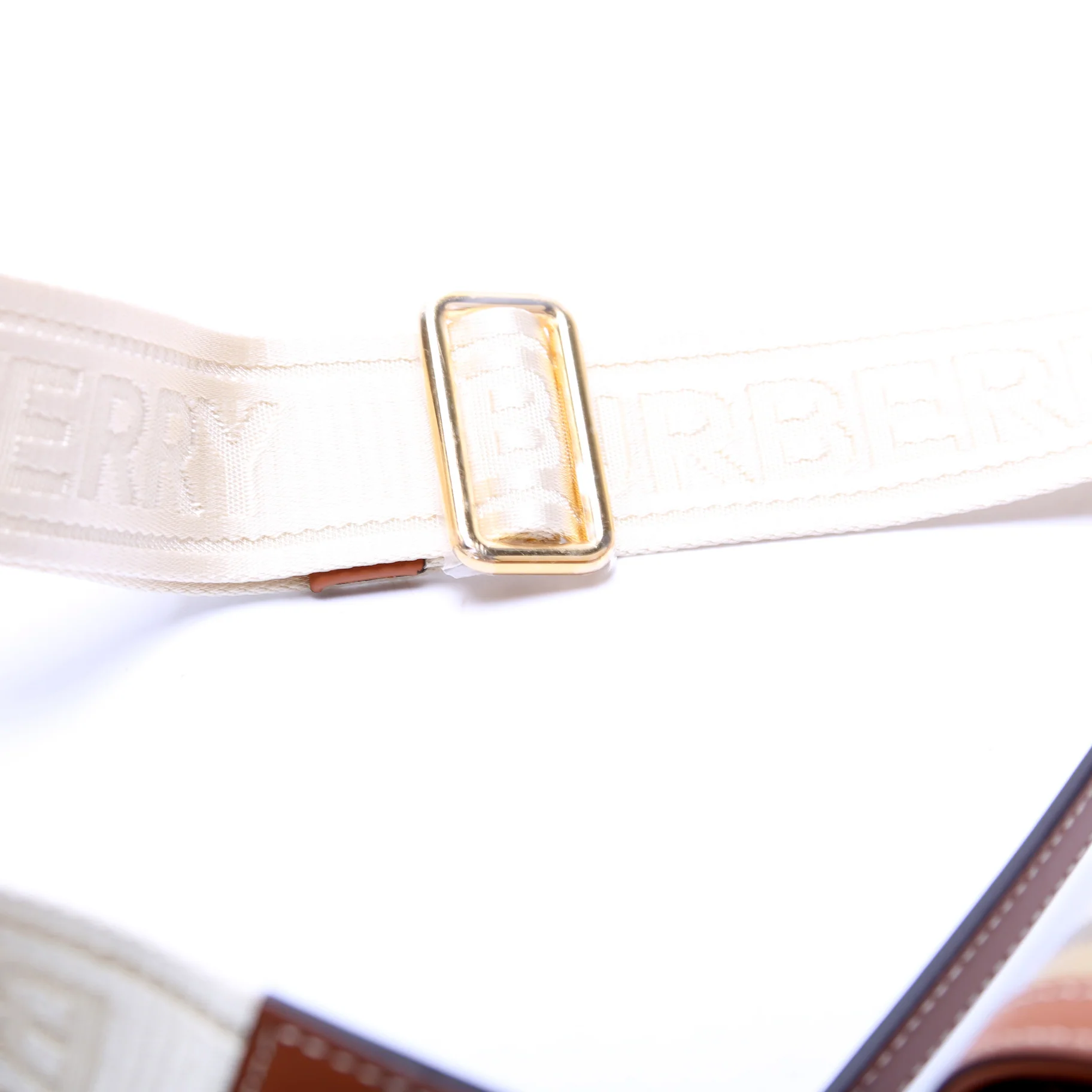 Note Top Handle Crossbody Check Coated Canvas - Image 7