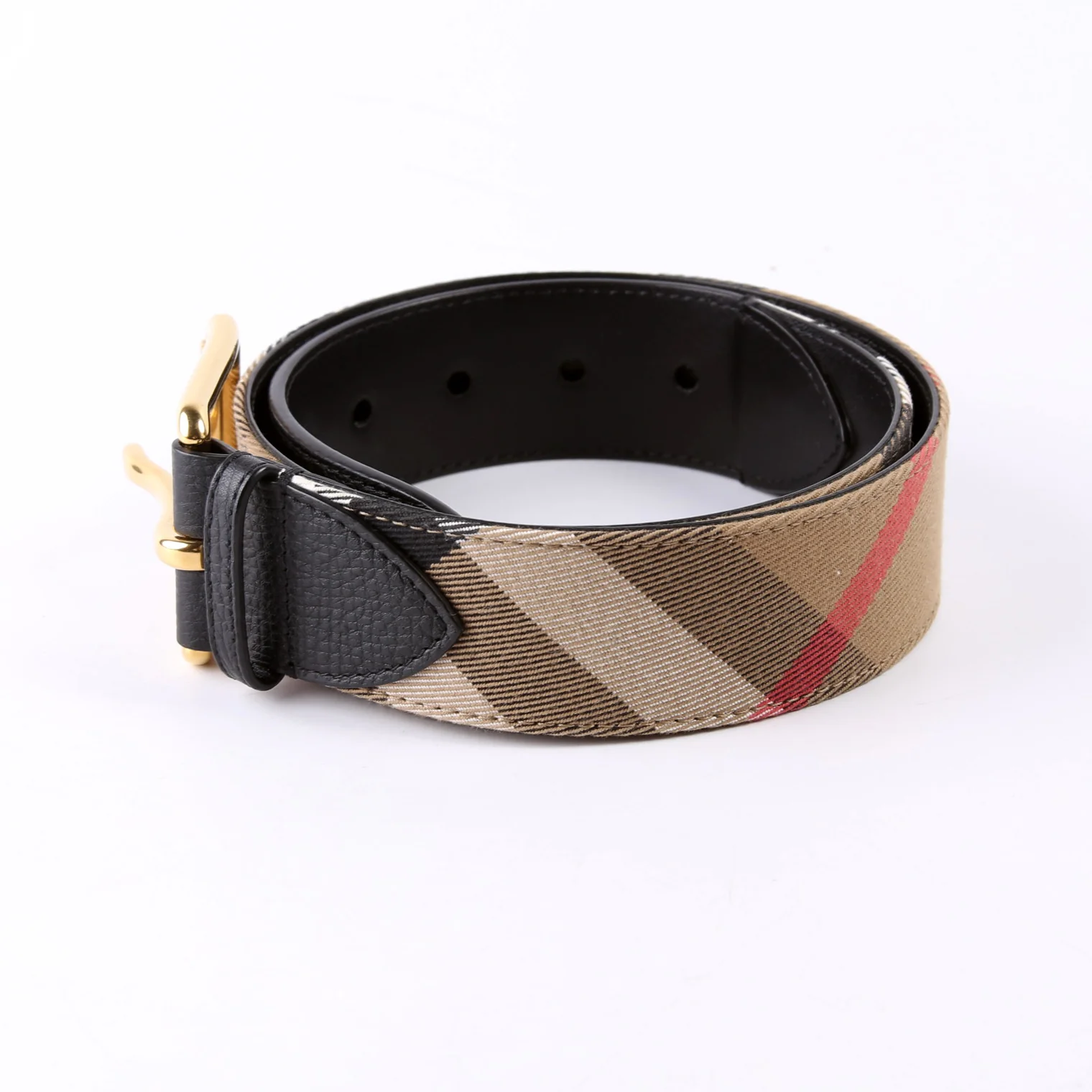 Nova Check Belt Size 75/30 Brown - Image 2