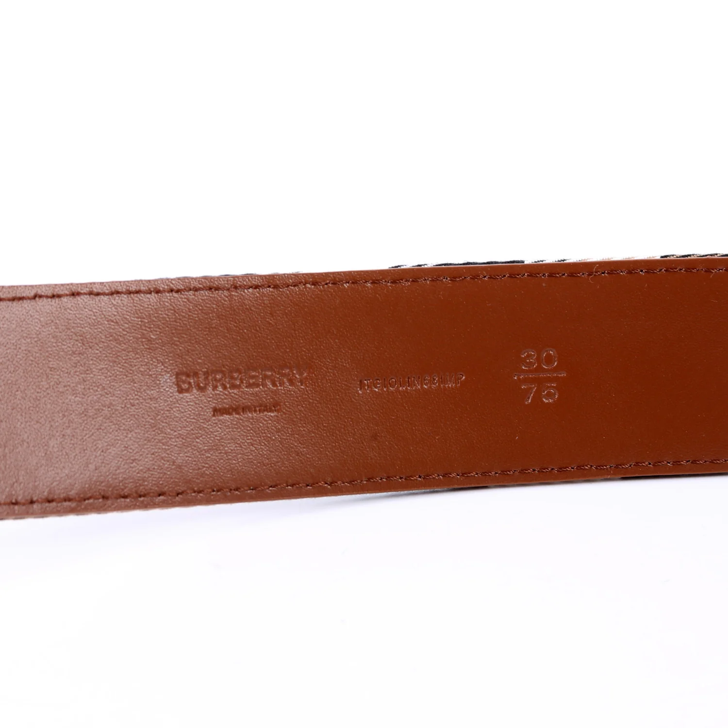 Nova Check Belt Size 75/30 Brown - Image 5