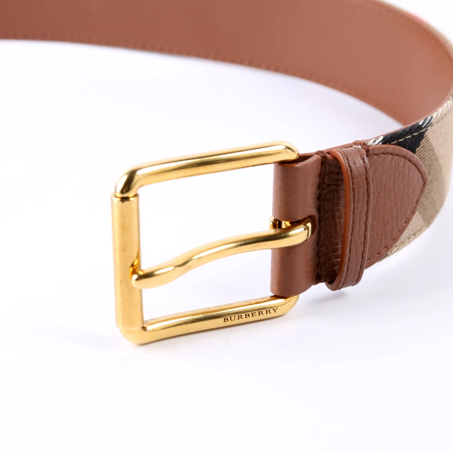 Nova Check Belt Size 75/30 Brown - Image 6