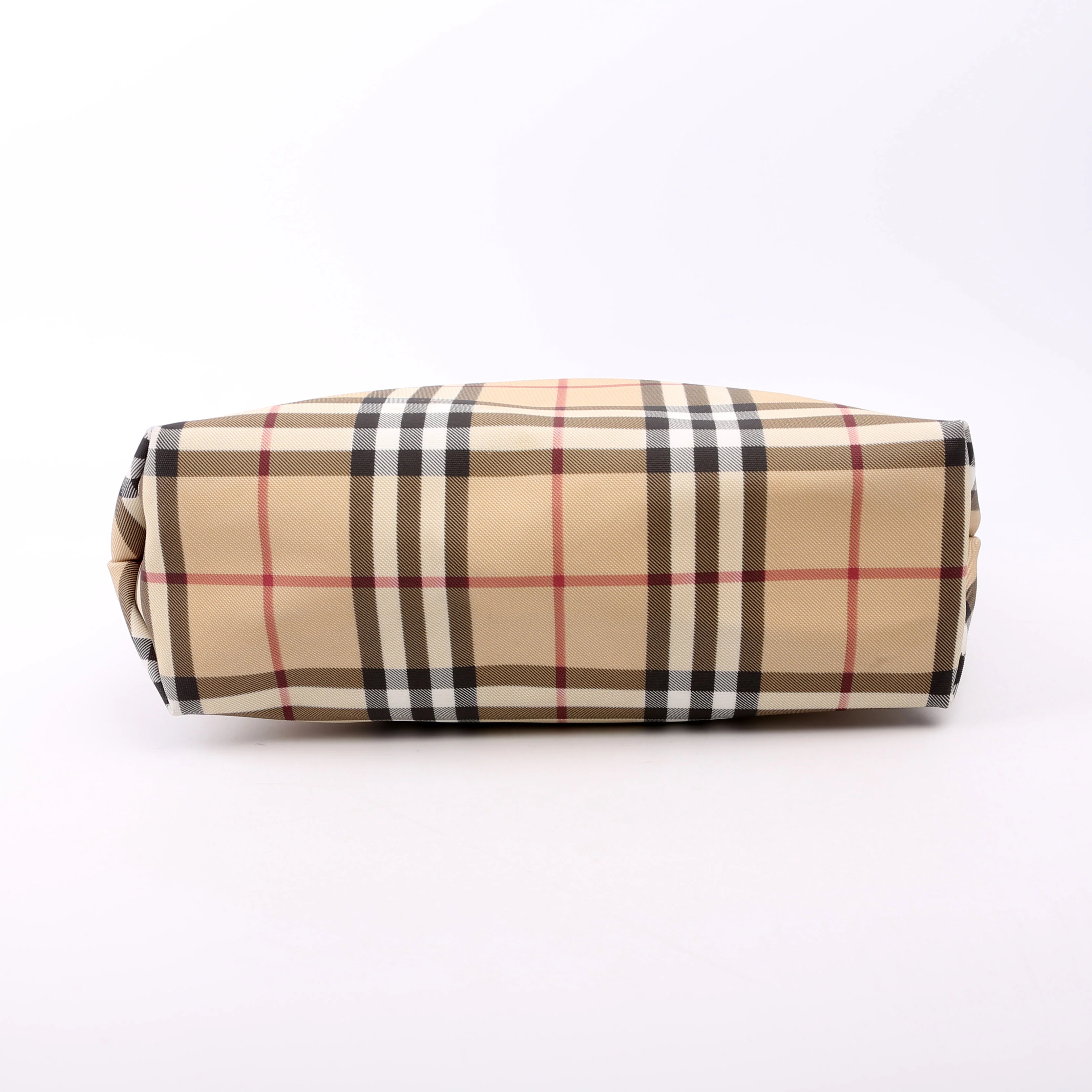 Nova Check Coated Canvas Tote Tan/Black - Image 5