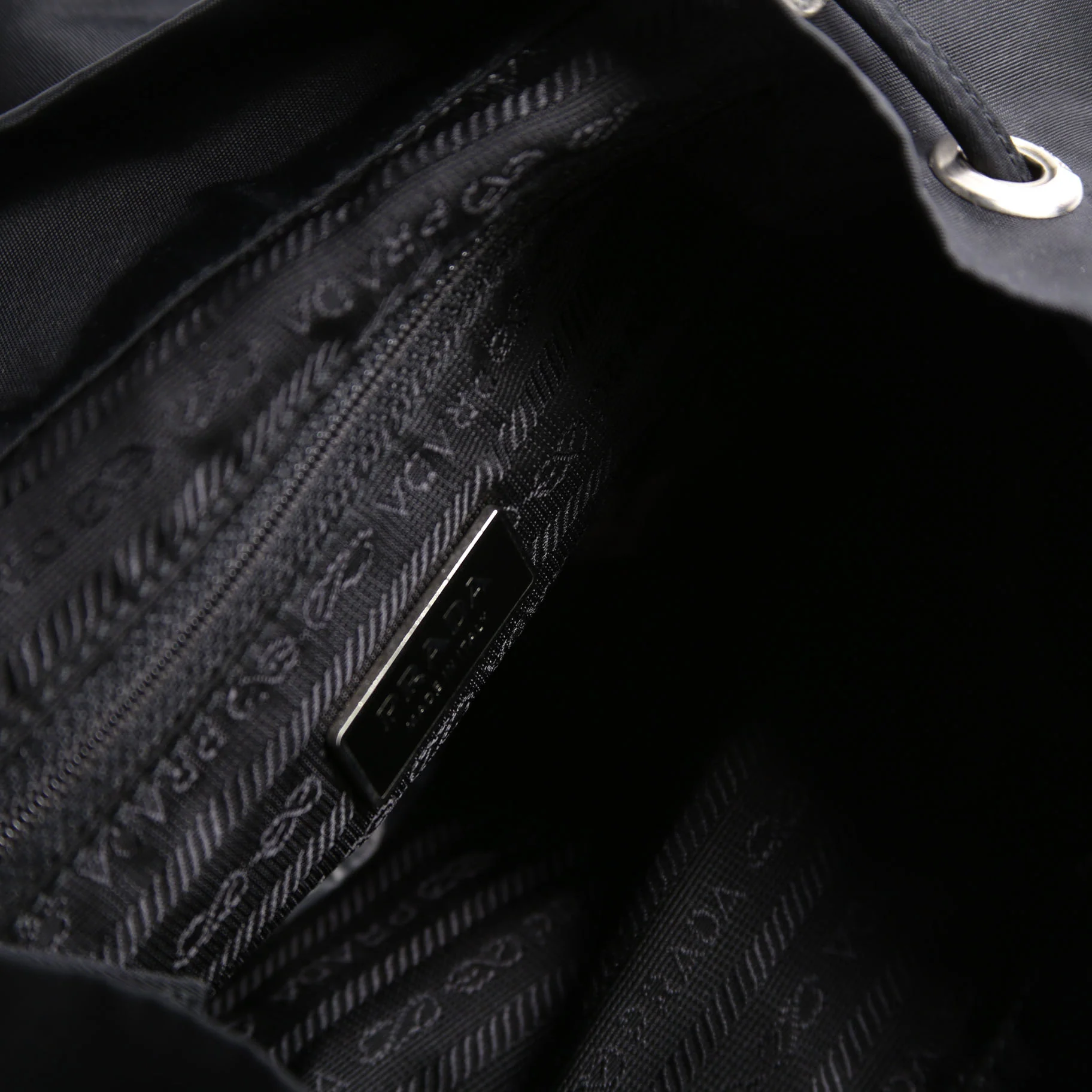 Nylon Backpack Small Black - Image 7