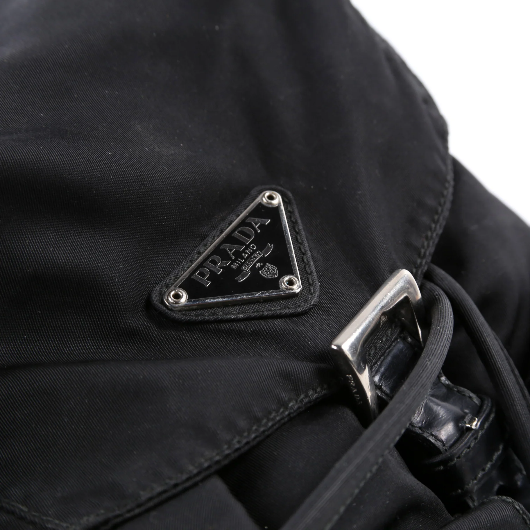 Nylon Backpack Small Black - Image 7